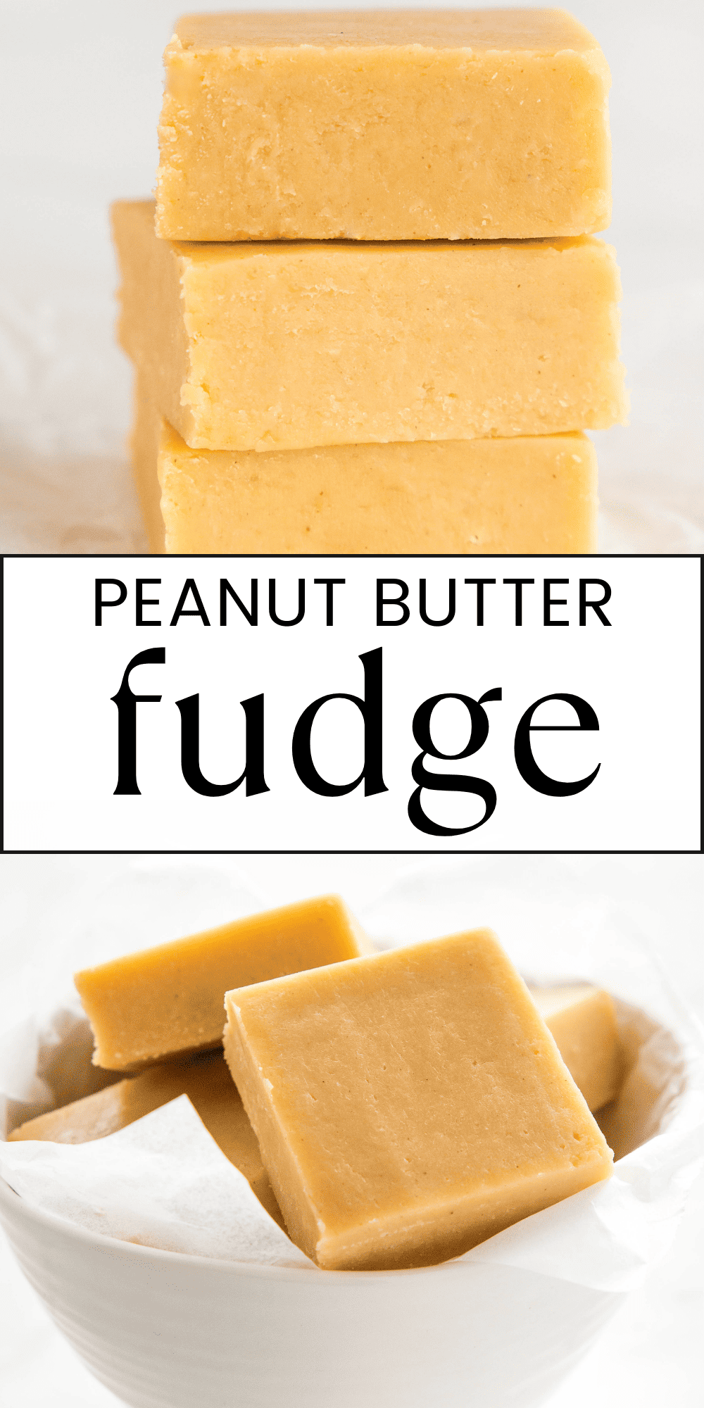 This Peanut Butter Fudge Recipe is the perfect easy-to-make treat that's ready in minutes and made with only 3 ingredients on the stovetop or the microwave! Recipe from thebusybaker.ca! #peanutbutterfudge #fudge #easyfudgerecipe #fudgerecipe #peanutbutterfudgerecipe #easyfudge #microwavefudge #sweetenedcondensedmilkfudge #holidaybaking #christmasbaking #holidayfudge #christmasfudge via @busybakerblog