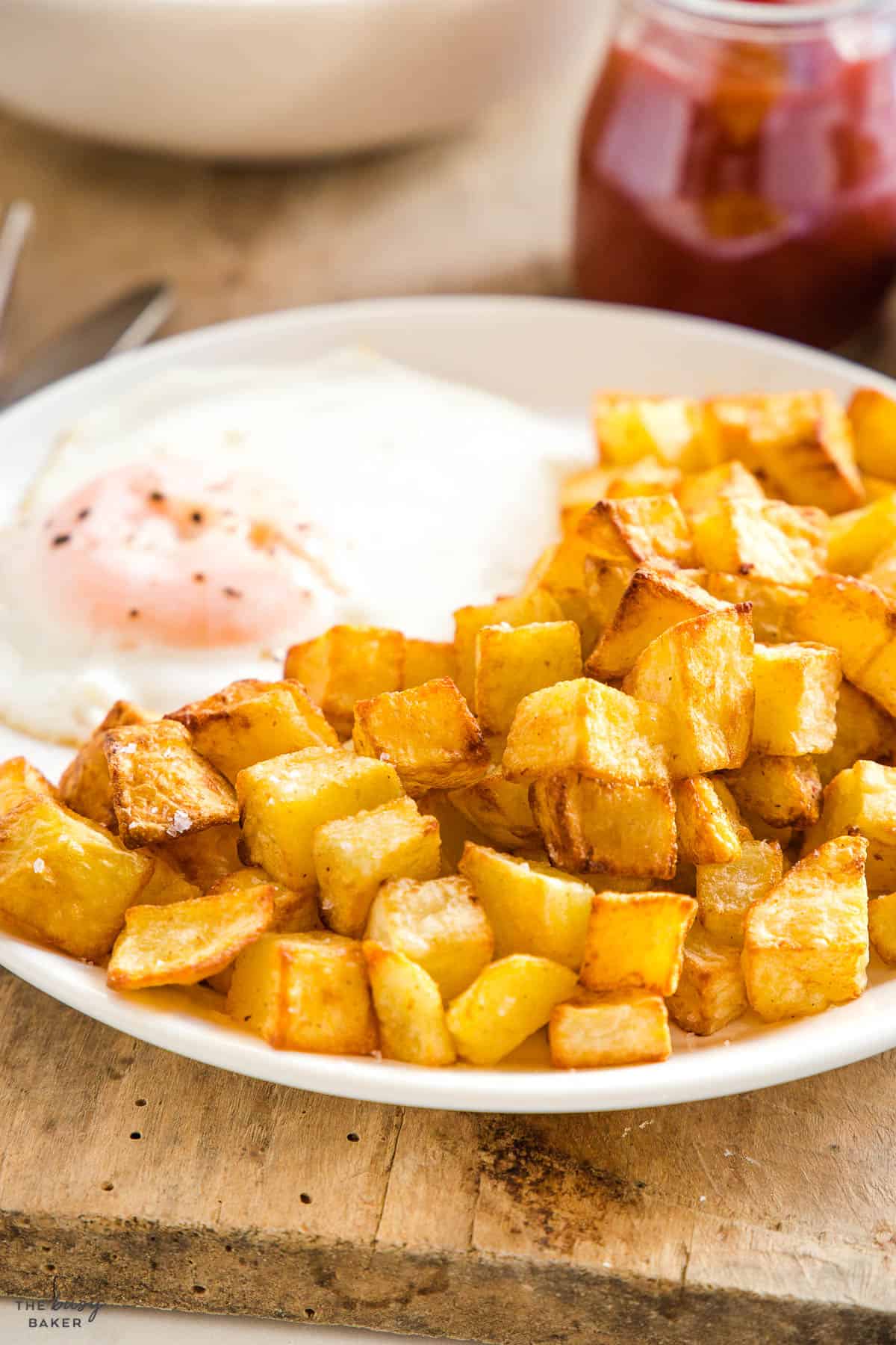 crispy cubed air fryer breakfast potatoes recipe