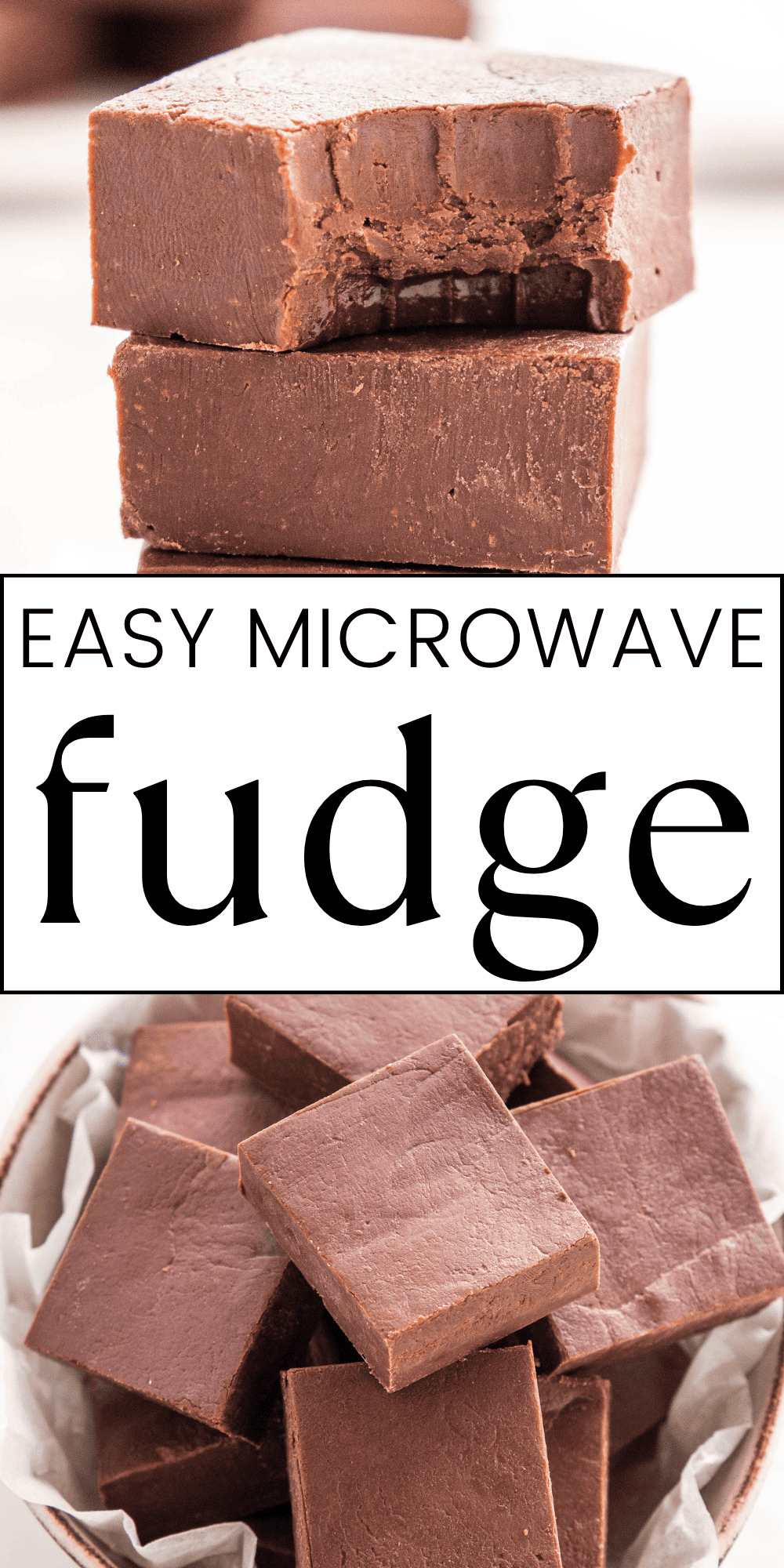 This Easy Fudge recipe is the perfect easy-to-make treat that's ready in minutes and made with only 2 simple ingredients! A quick stove-top or microwave fudge recipe - no candy thermometer required! Recipe from thebusybaker.ca! #fudge #easyfudge #fudgerecipe #christmasfudge #besteasyfudge #holidaybaking #holidayfudge #christmasbaking via @busybakerblog