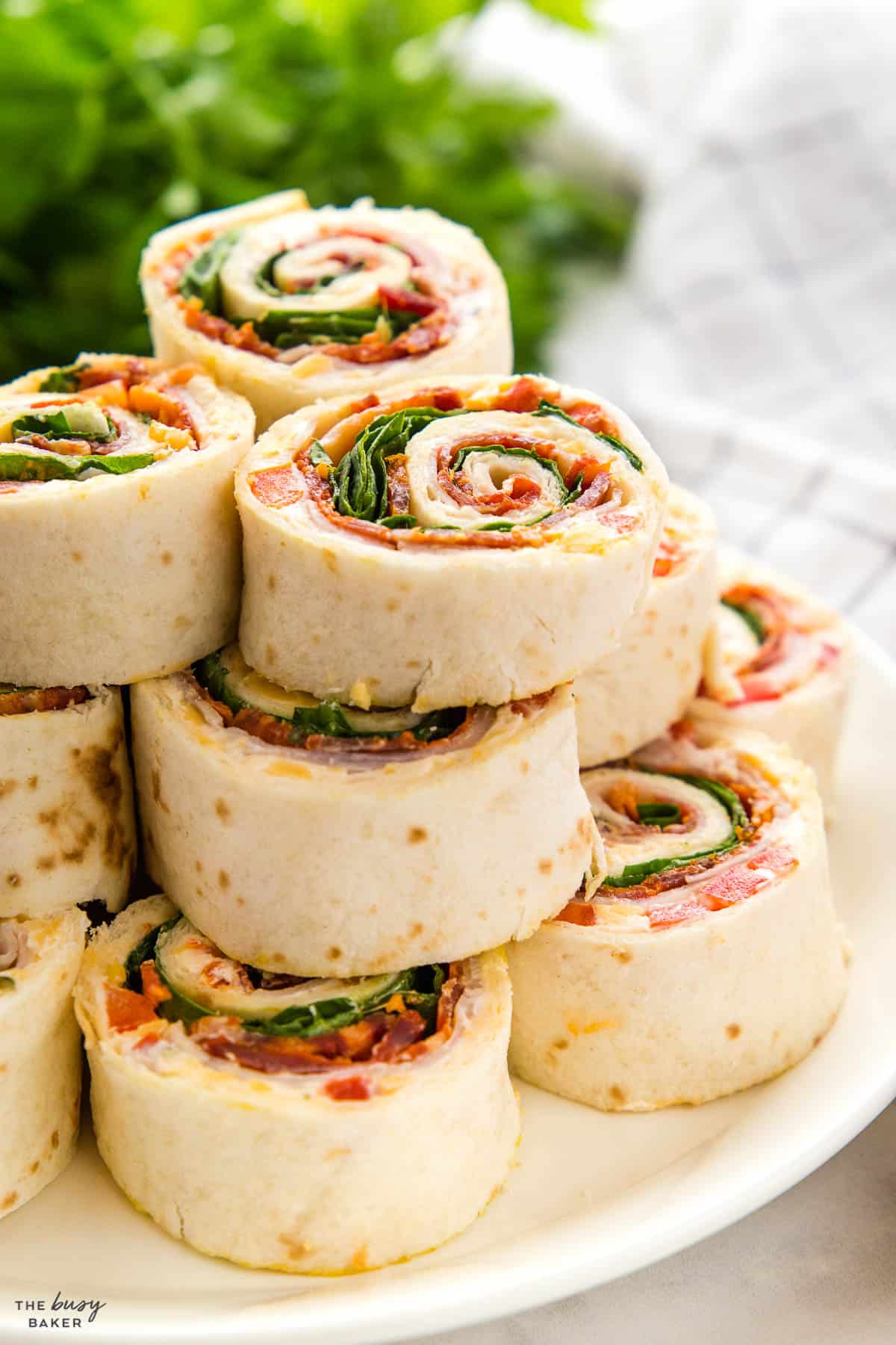 turkey roll ups with veggies and cheese