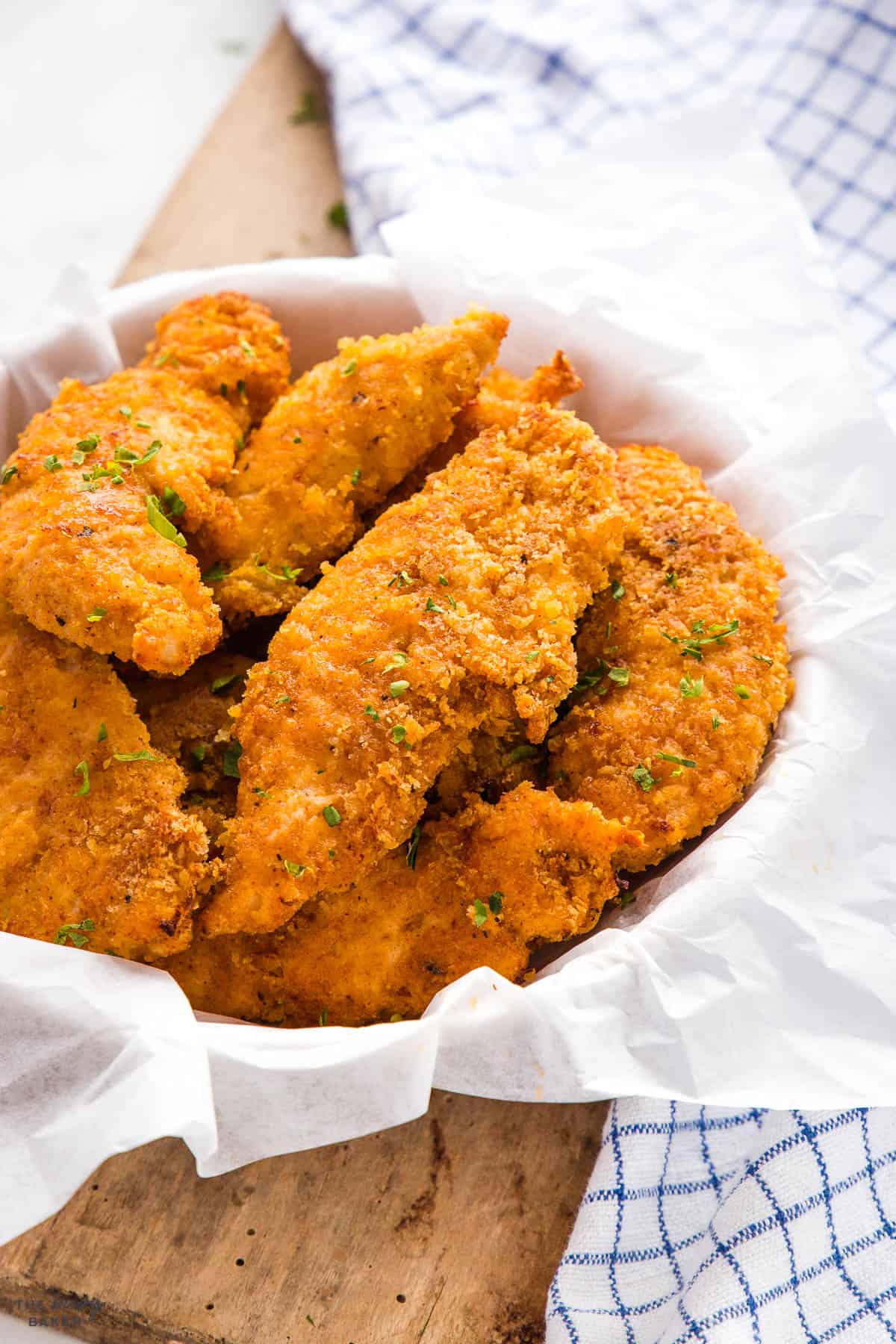 chicken fingers with crispy coating