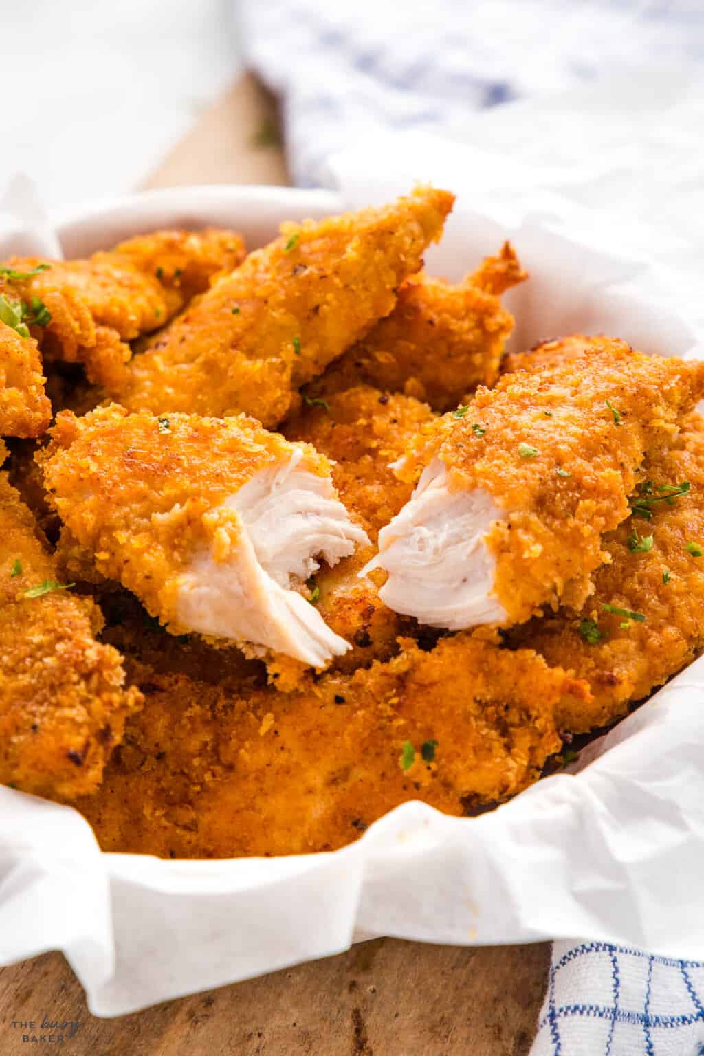 Baked Chicken Tenders - The Busy Baker