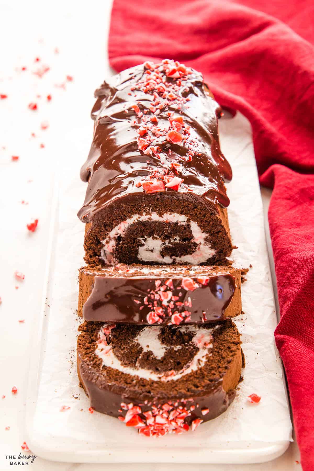 peppermint chocolate cake roll recipe