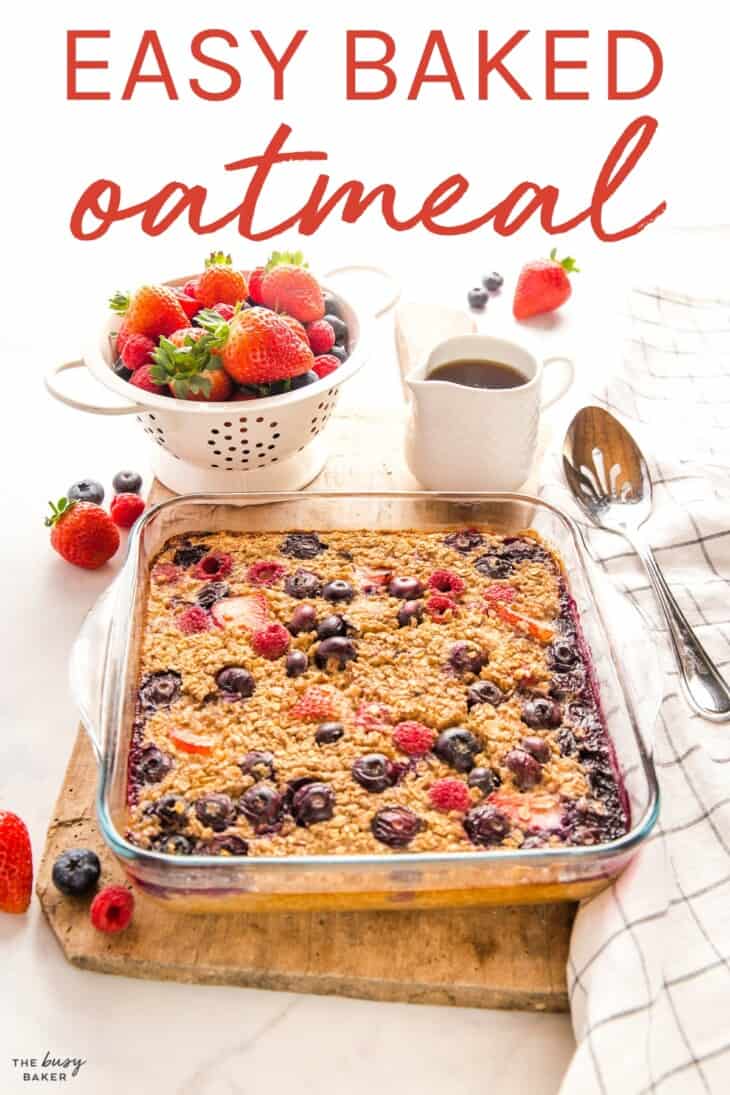 Baked Oatmeal - Healthy Make-Ahead Breakfast Recipe