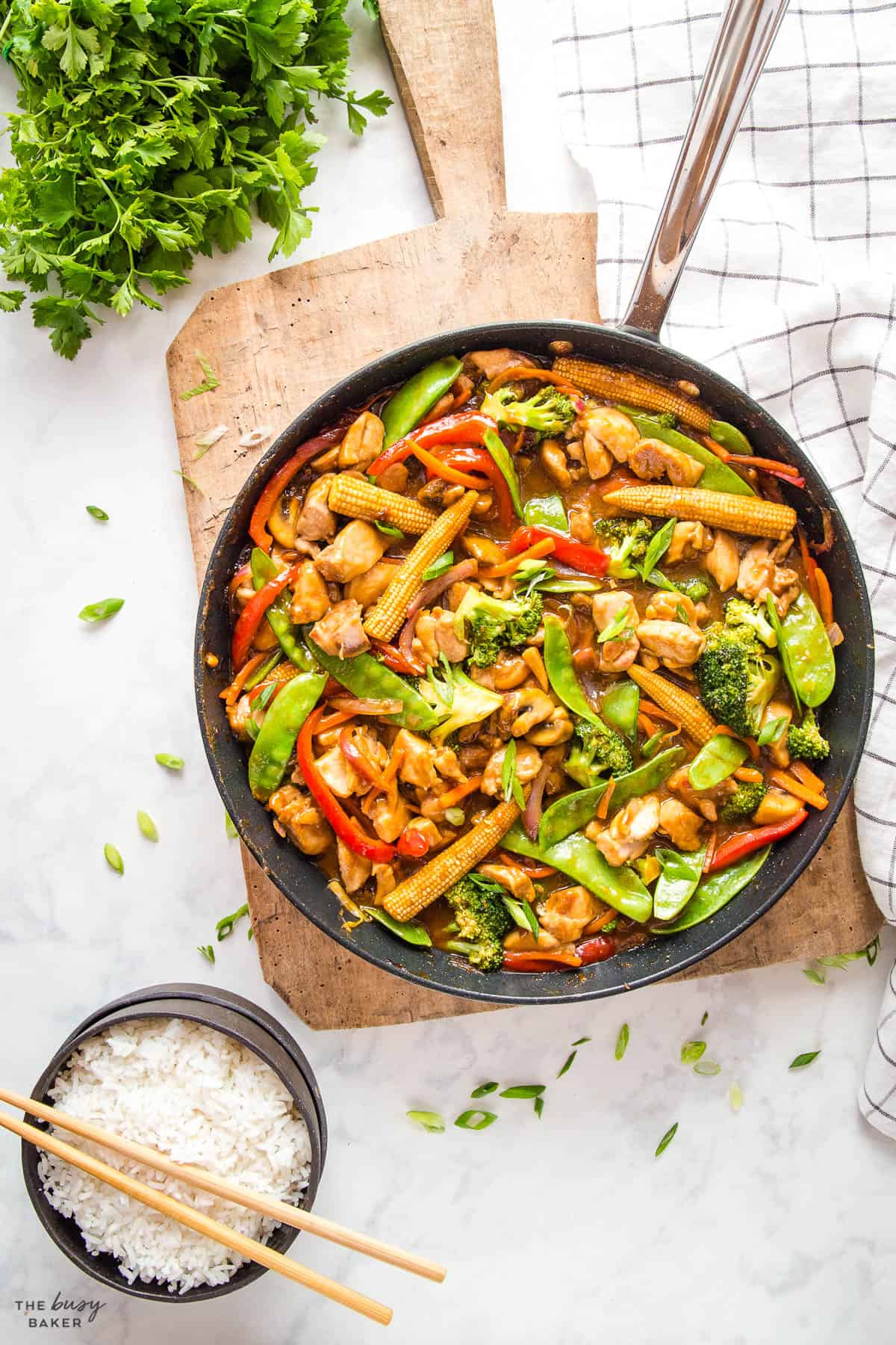 stir fry marinade with chicken and vegetables