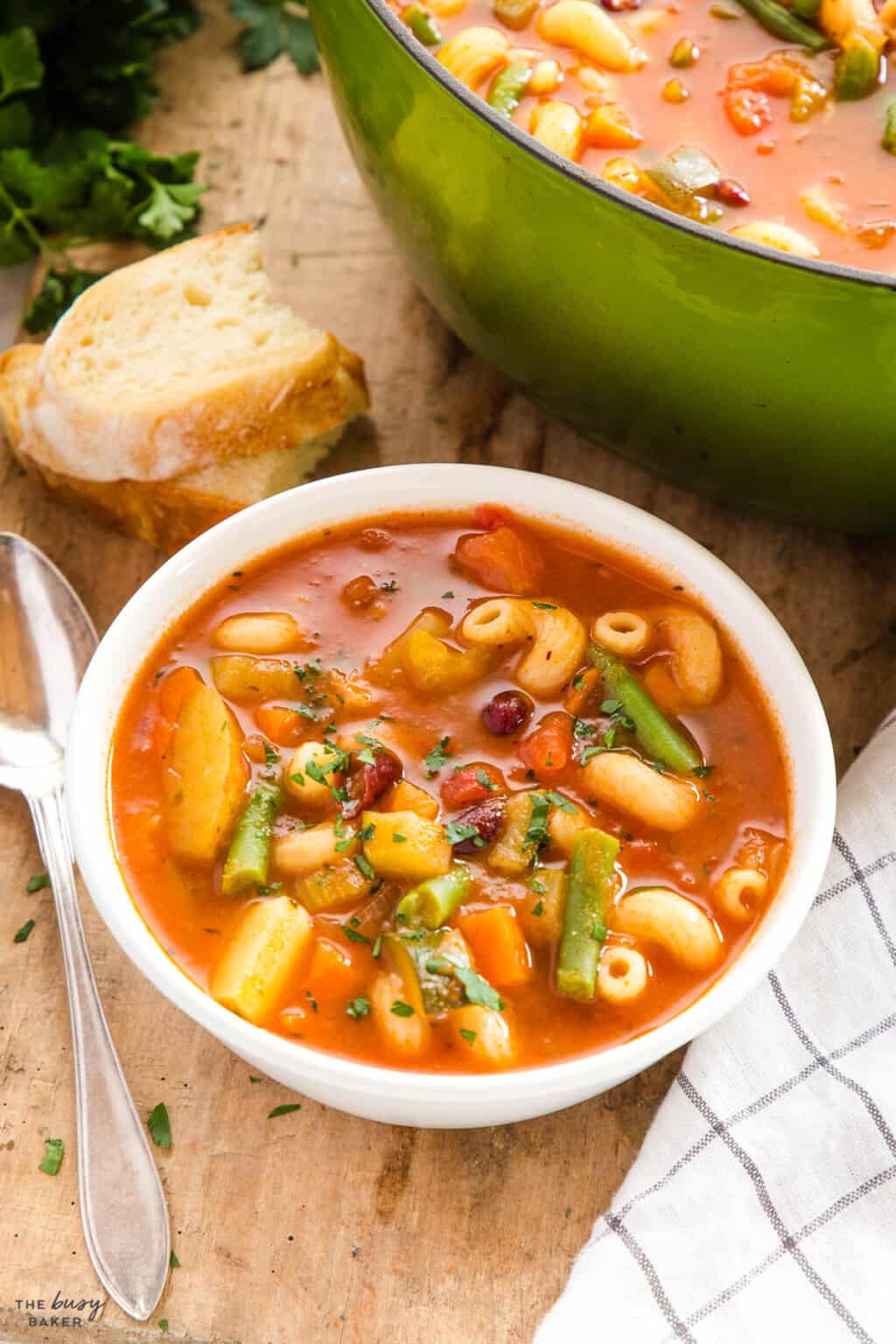 Minestrone Soup - The Busy Baker