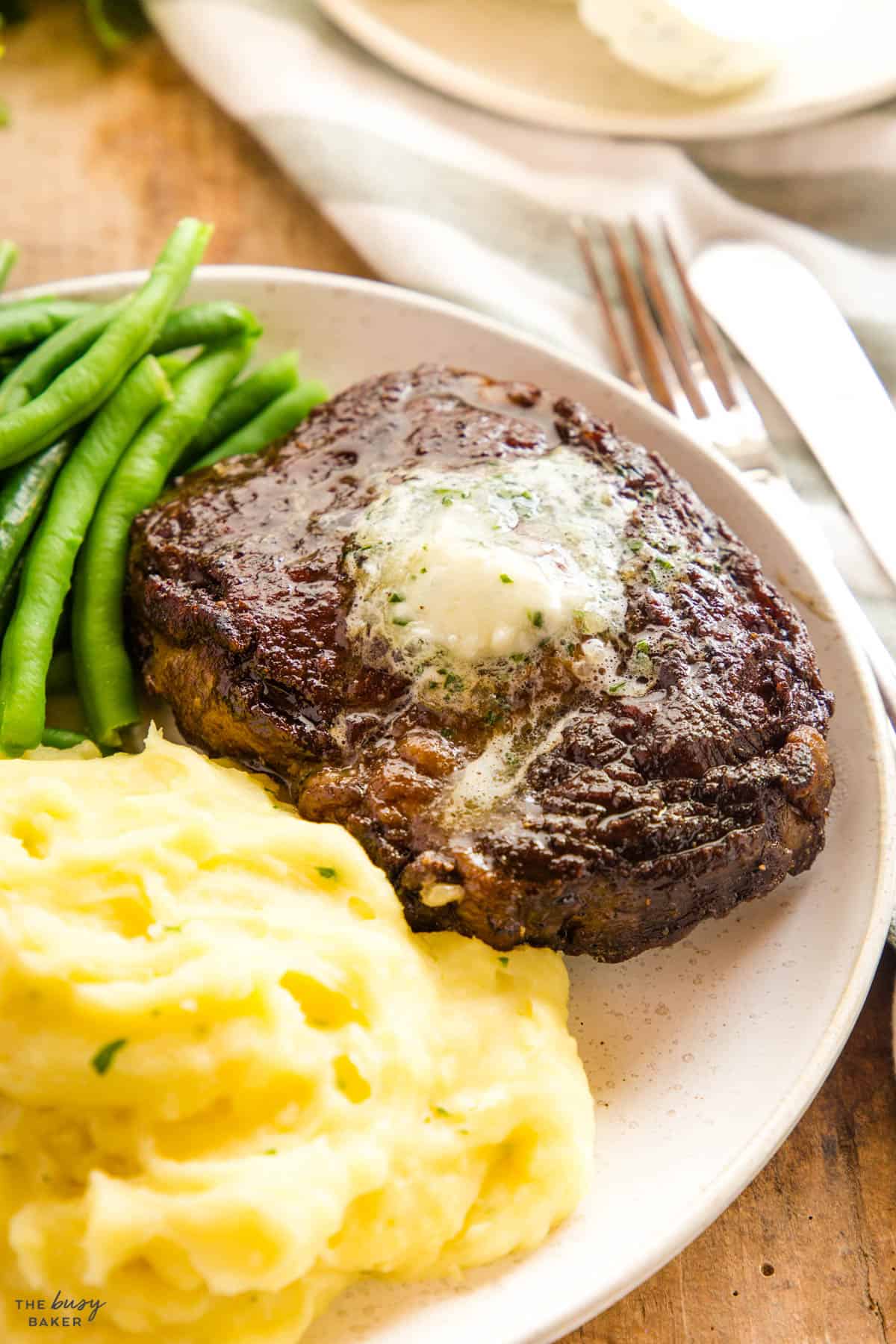 beef filet with garlic butter