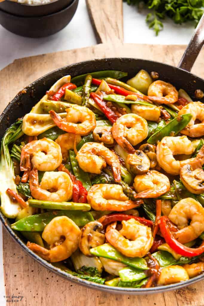 Shrimp Stir Fry - The Busy Baker