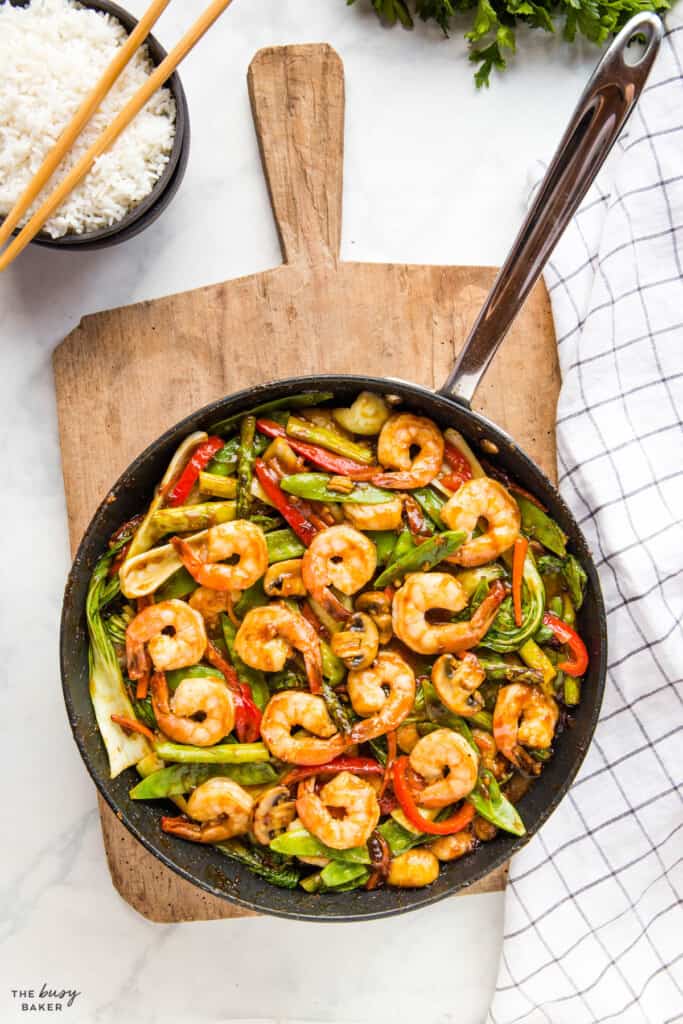 Shrimp Stir Fry - The Busy Baker