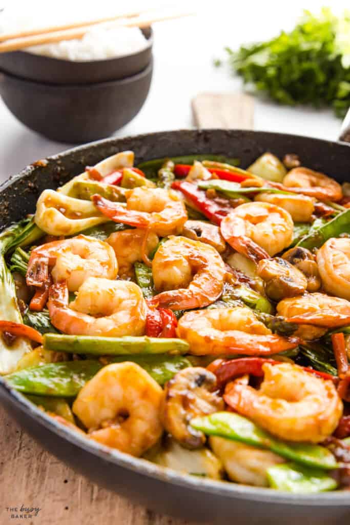 Shrimp Stir Fry - The Busy Baker