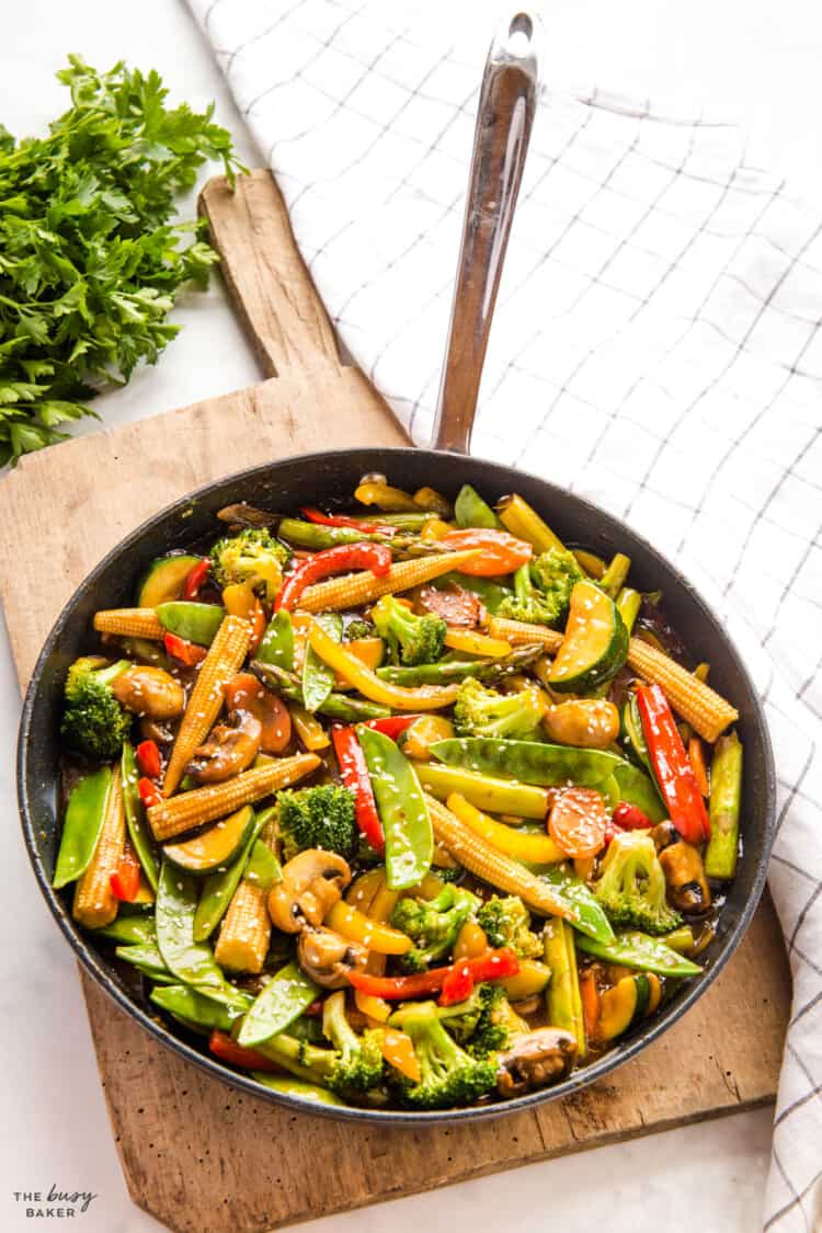 Vegetable Stir Fry - The Busy Baker