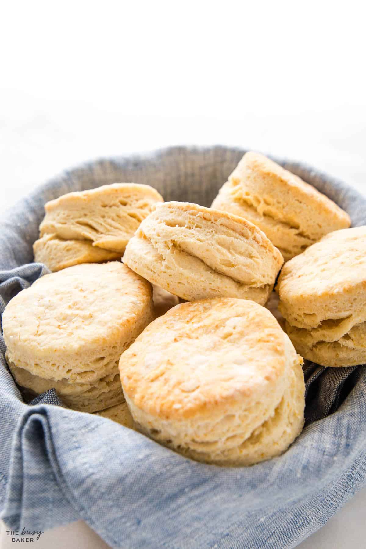 basket of homemade buttermilk biscuits