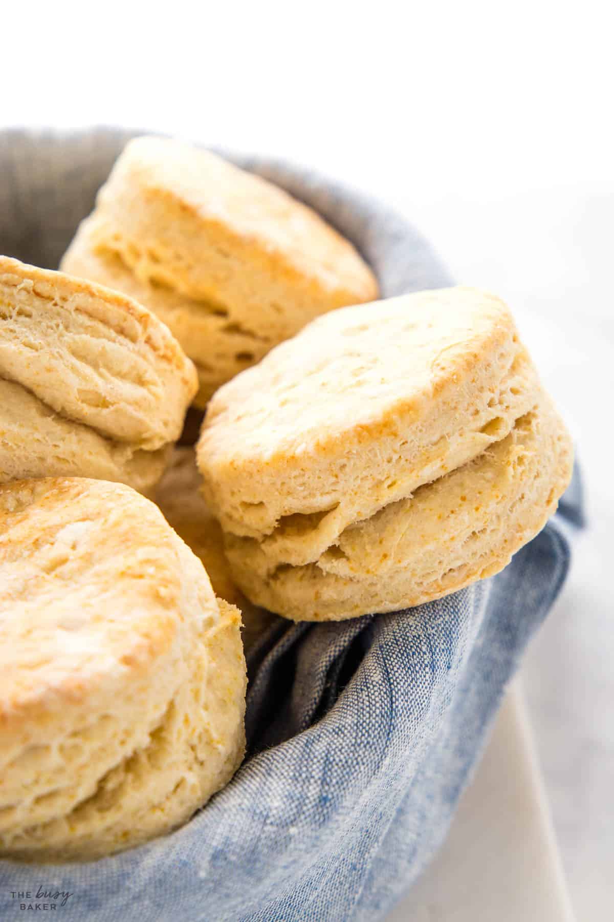flaky homemade buttermilk biscuits