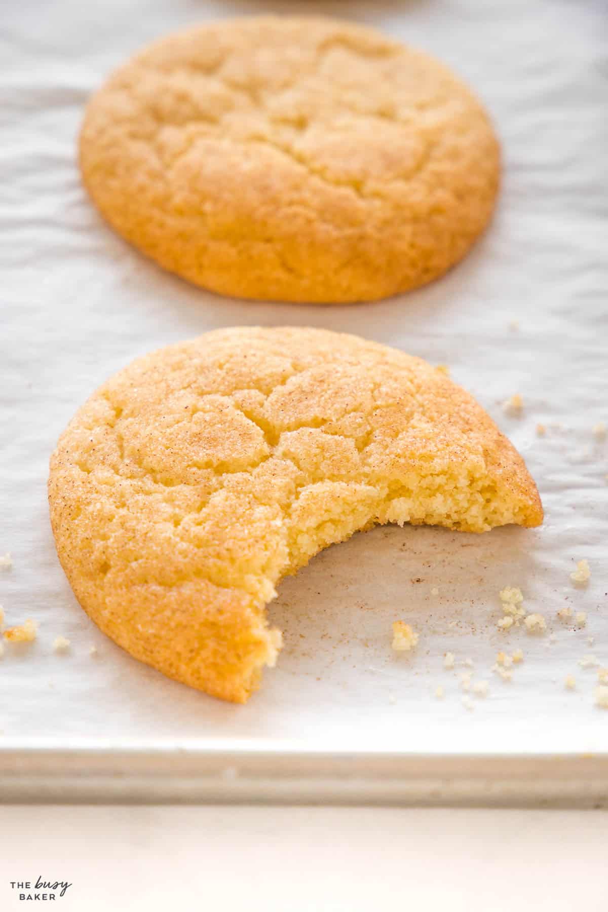 soft and chewy snickerdoodle recipe