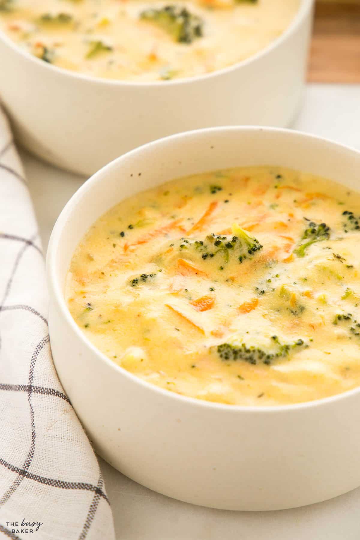 creamy broccoli cheddar soup recipe