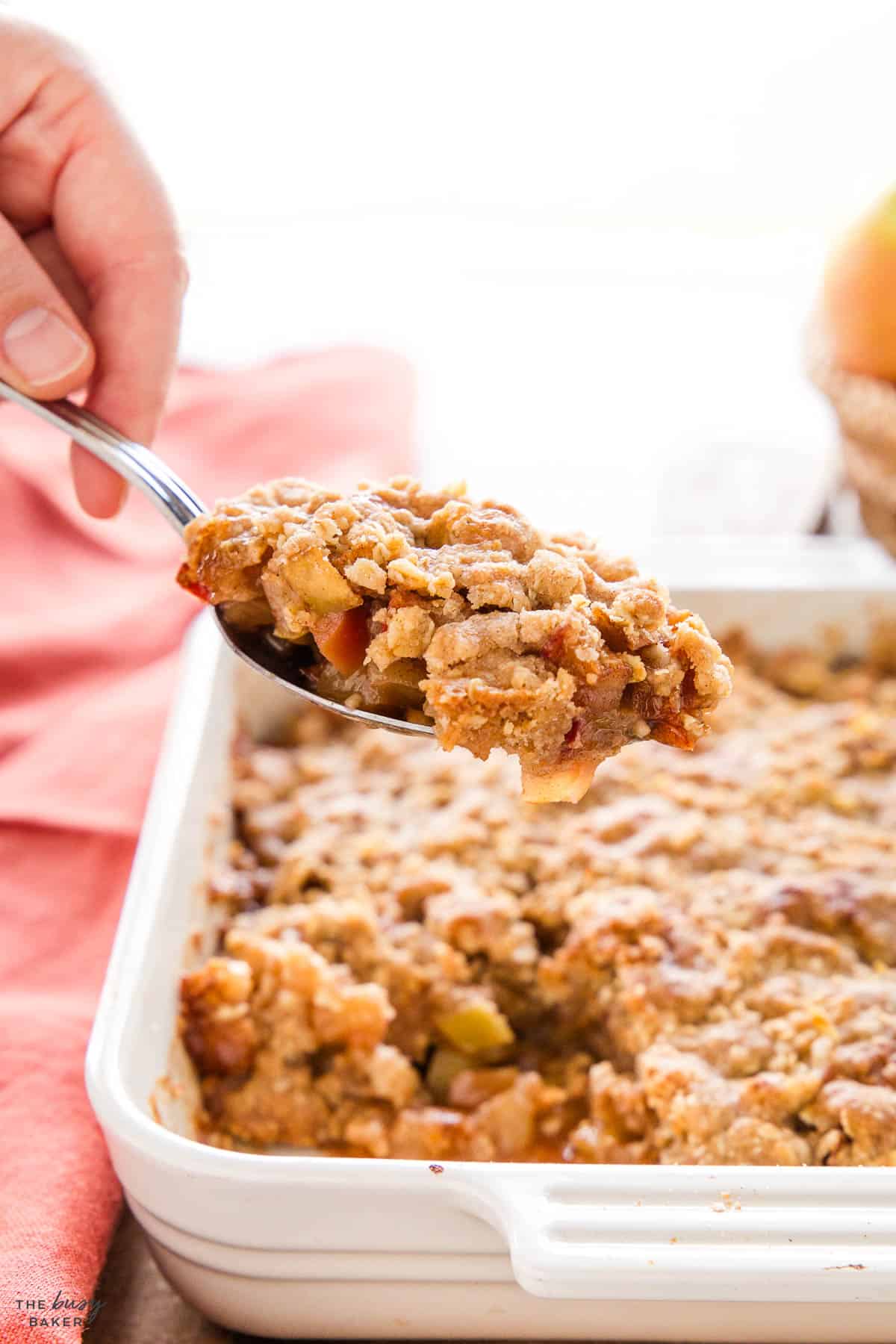 spoonful of apple crisp