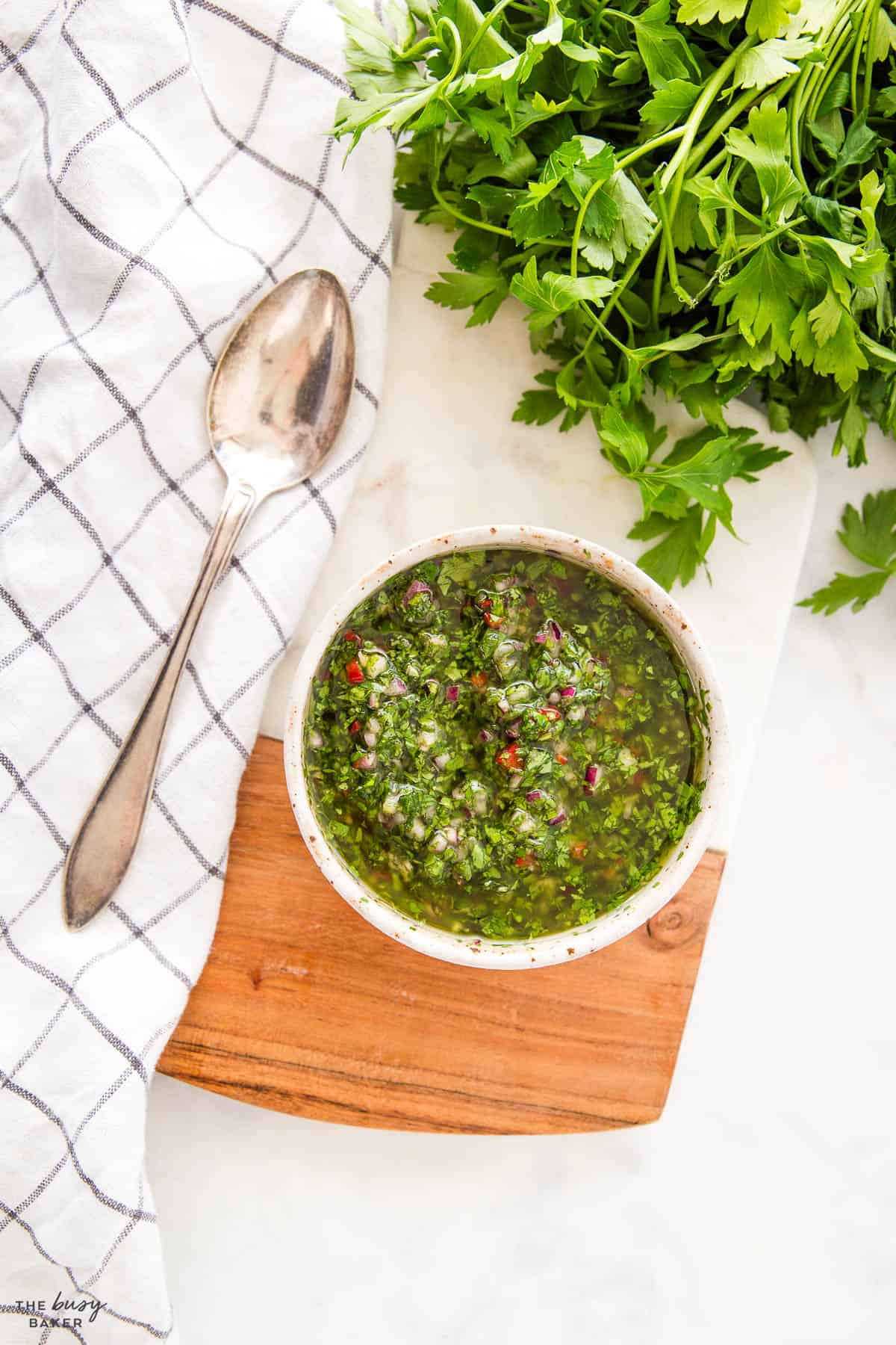 bowl of chimichurri