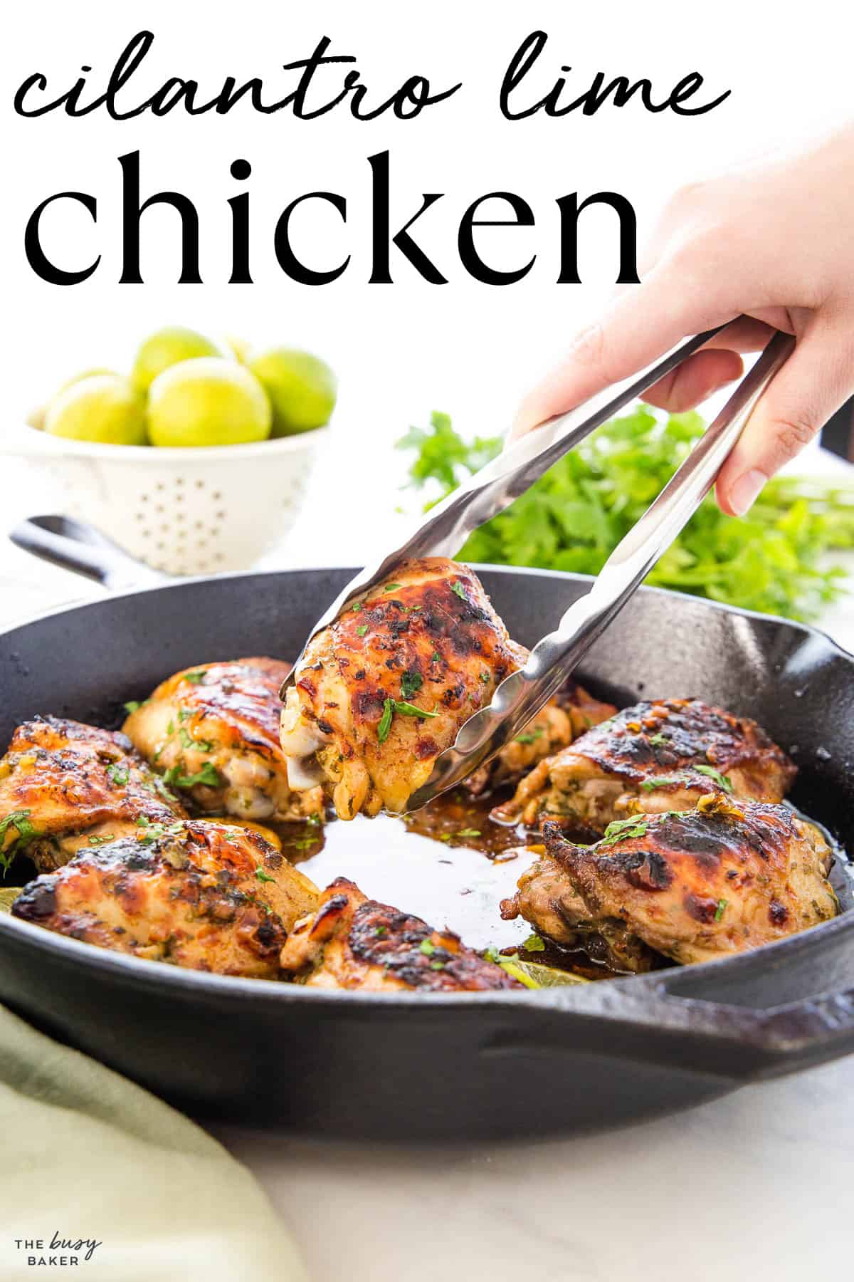 chicken thighs with cilantro and lime