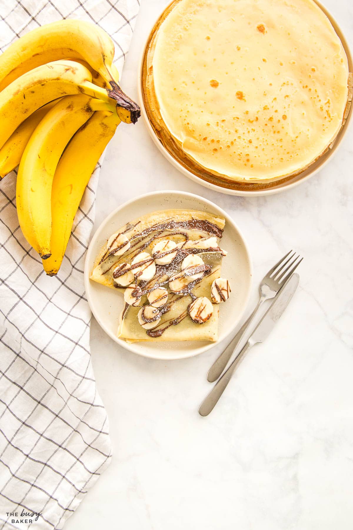 banana nutella crepes