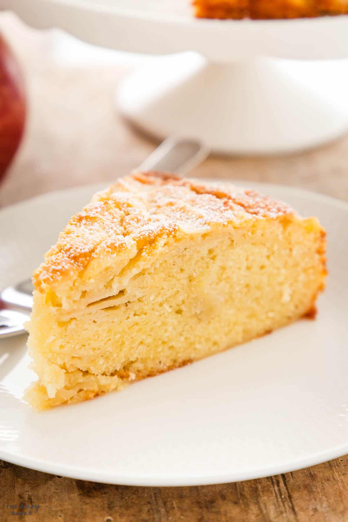 slice of French Apple Cake