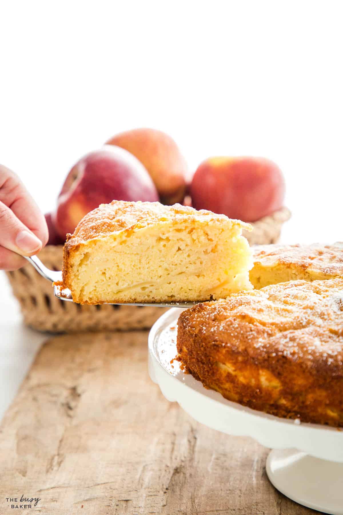 slice of rustic fruit dessert