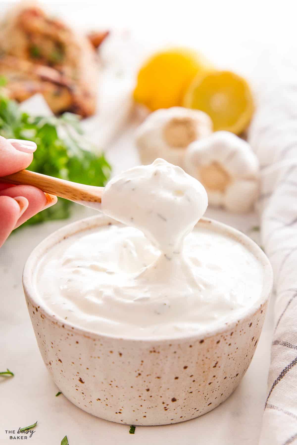 garlic cream sauce recipe