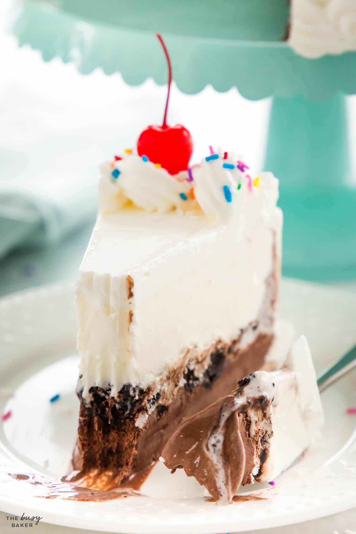 chocolate and vanilla ice cream cake