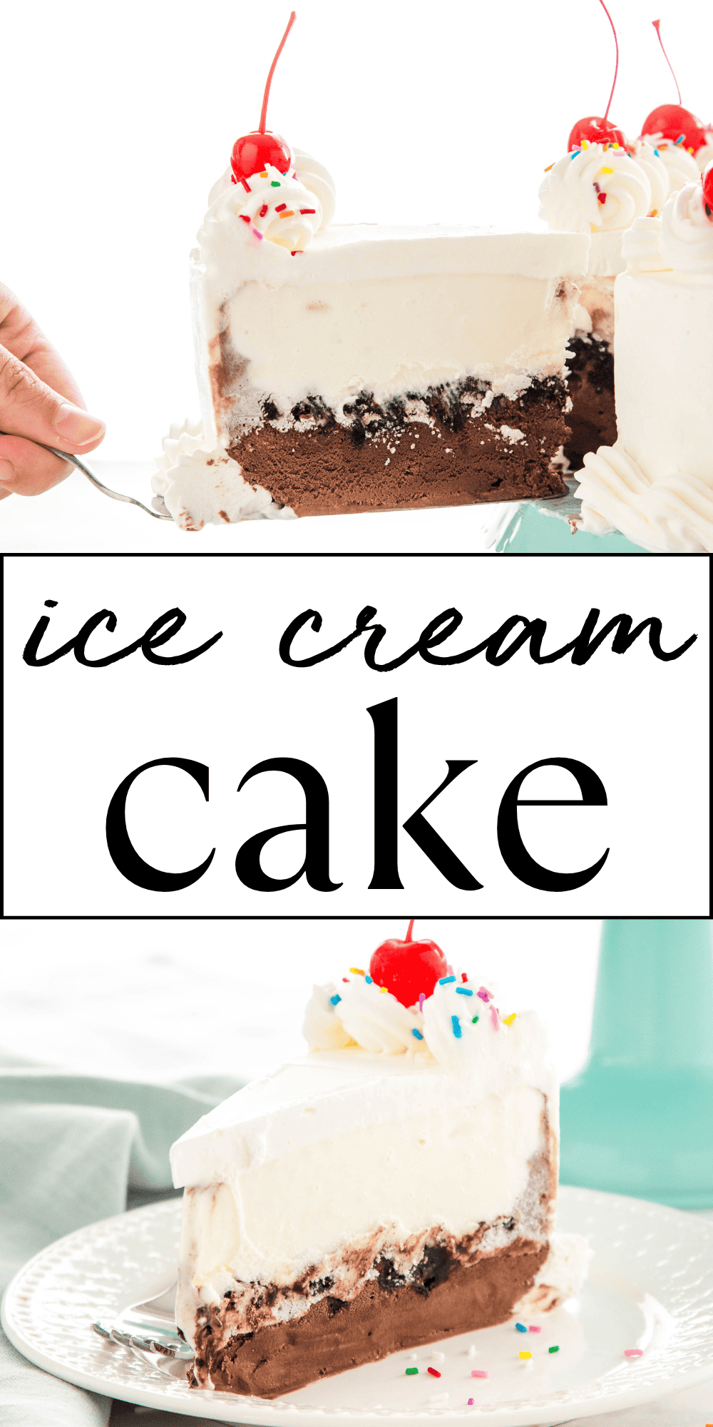 Learn how to make homemade Ice Cream Cake with this copycat Dairy Queen Ice Cream Cake recipe! It's made with only 5 simple ingredients and it's budget-friendly - perfect for a summer celebration! Recipe from thebusybaker.ca! #icecreamcake #dairyqueenicecreamcake #summerdessert #easyicereamcake #cheapicecreamcake #budgetfriendly #budgetdessert #birthdaycake via @busybakerblog