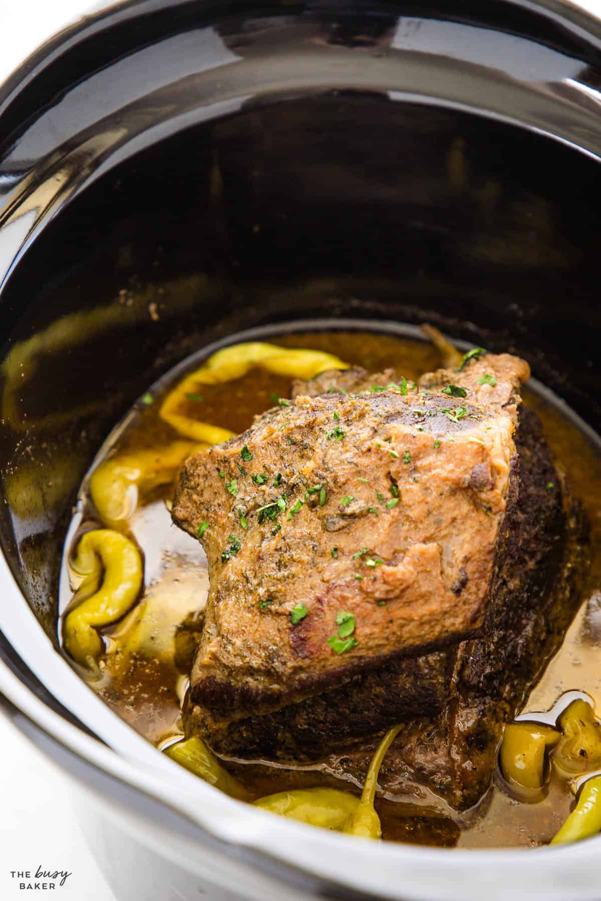 beef chuck roast in a crock pot