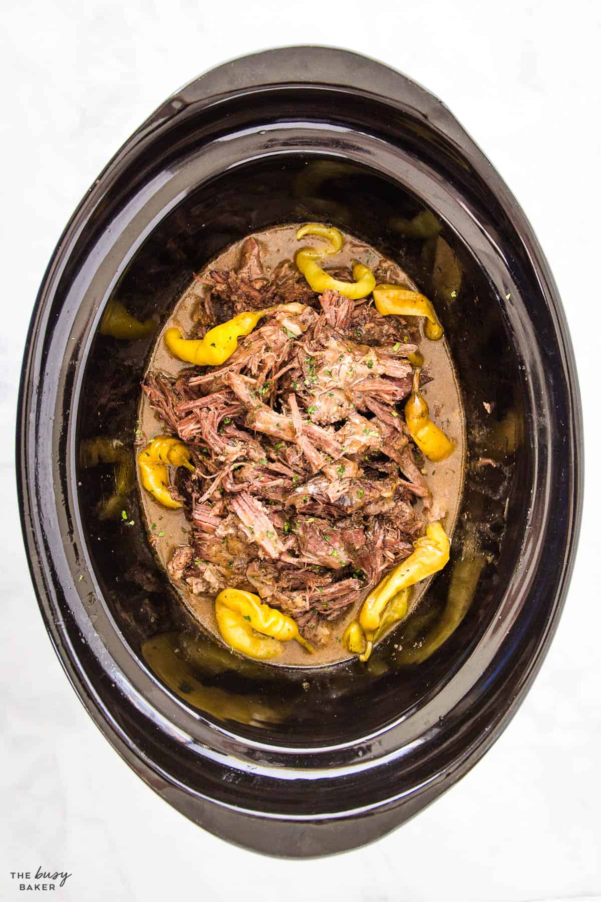 slow cooker shredded beef