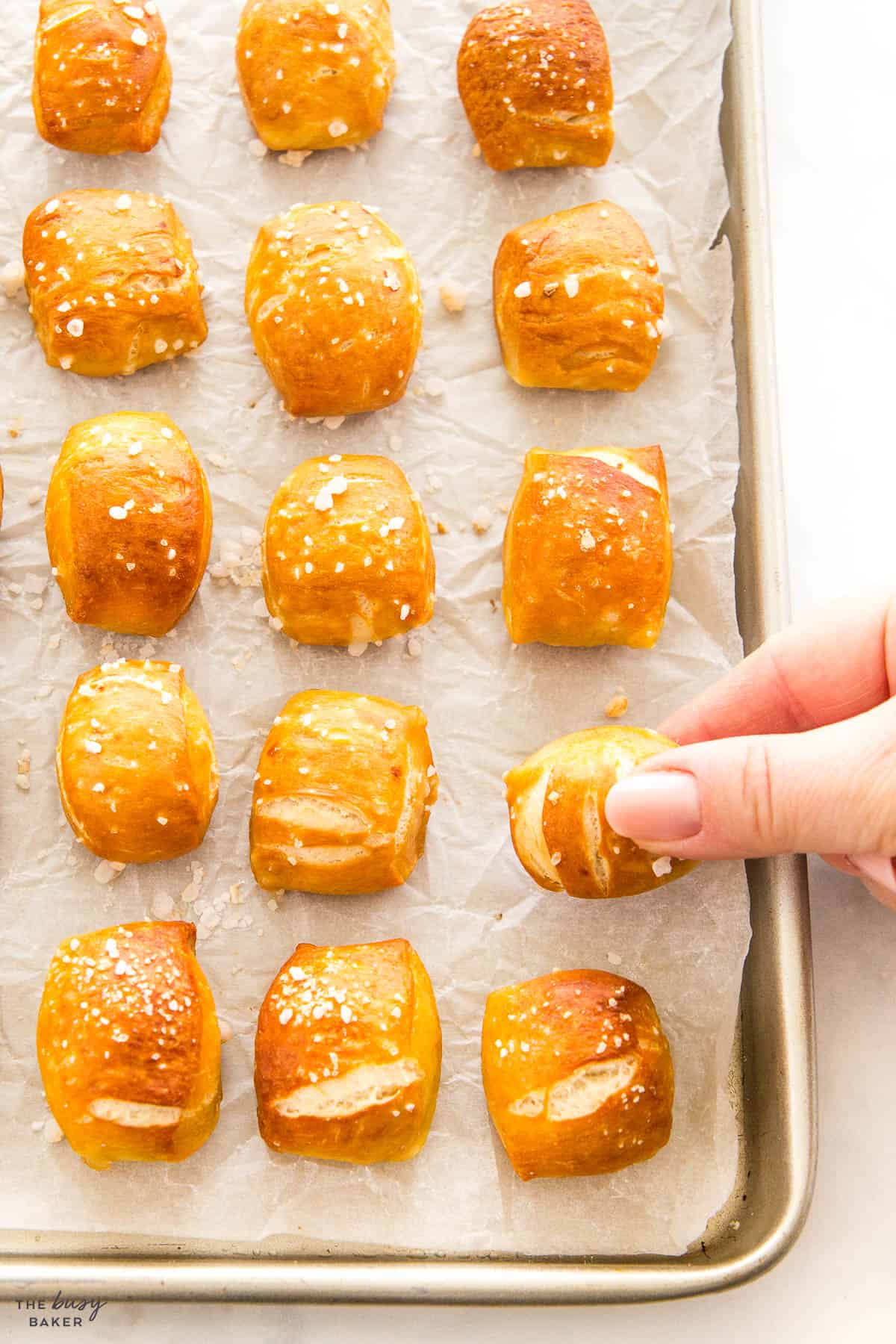 finger food on a baking pan