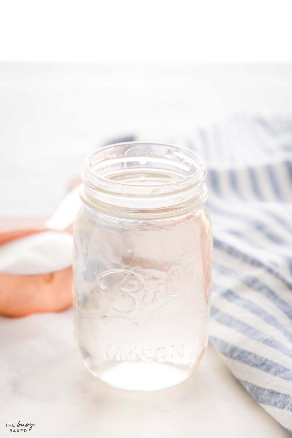 mason jar of drink sweetener
