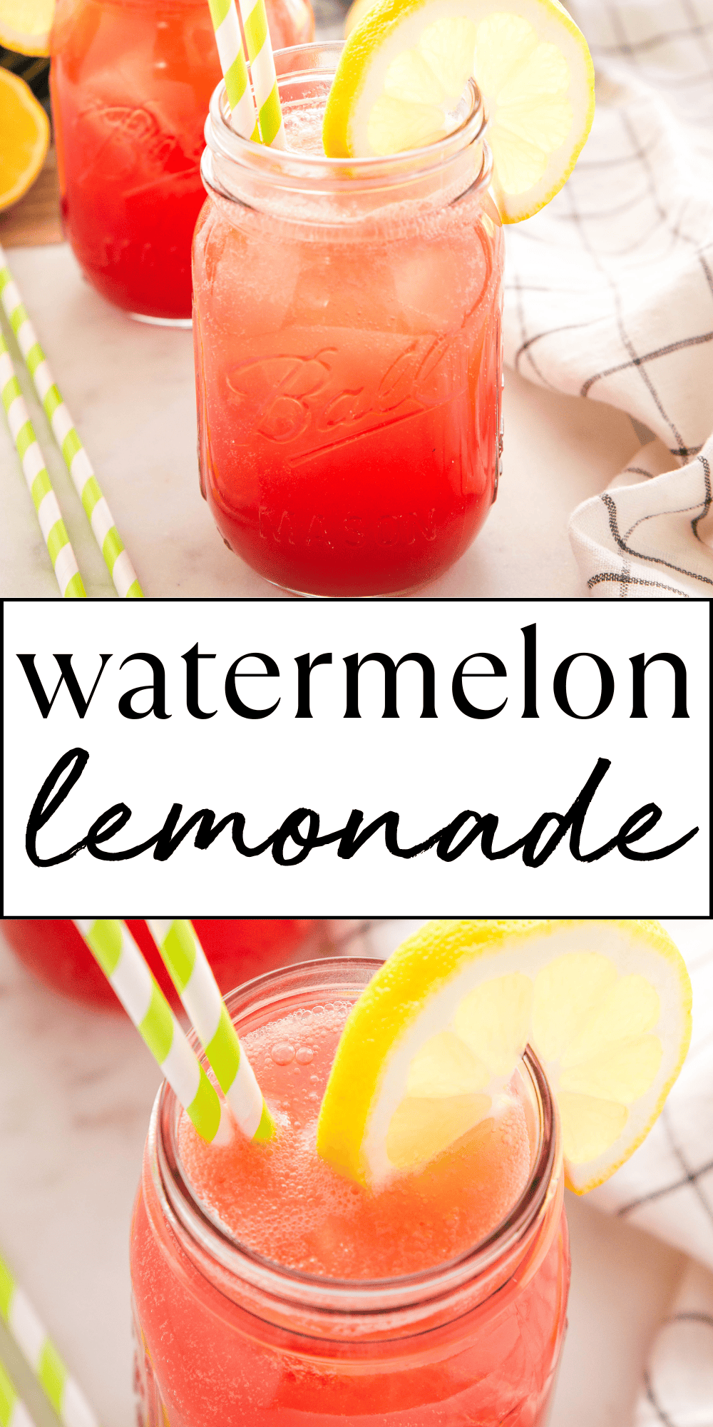 Learn how to make Watermelon Lemonade with this easy and delicious Watermelon Lemonade recipe! Simple homemade summer lemonade with PRO tips! Recipe from thebusybaker.ca! #watermelonlemonade #howtomakewatermelonlemonade #lemonaderecipe #easylemonade #summerdrinks #summerentertaining via @busybakerblog