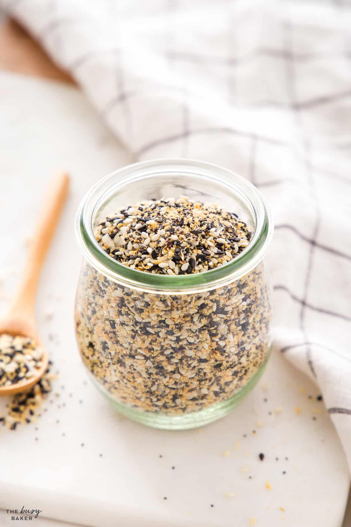 jar of everything bagel seasoning