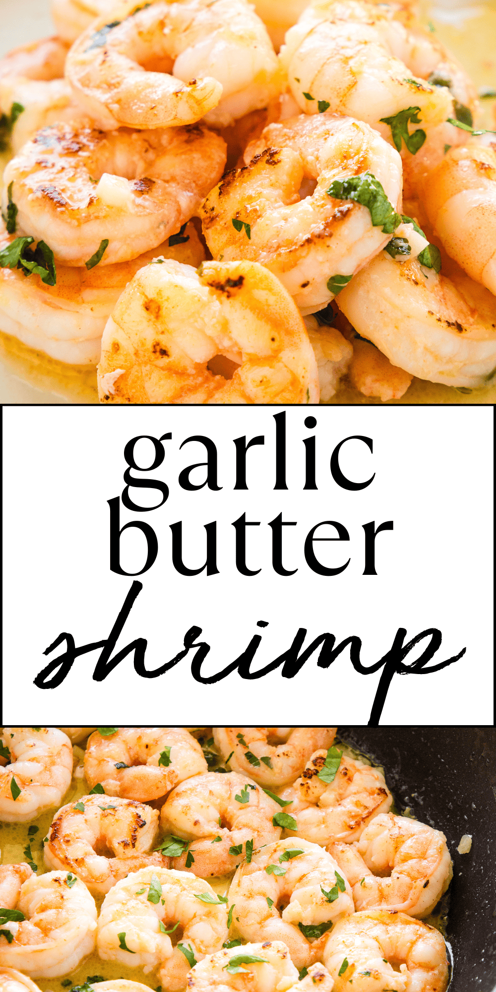 This Garlic Butter Shrimp recipe is an easy main dish made with fresh garlic, butter & lemon. Tender and juicy garlic shrimp that's great for serving with pasta, rice or on salads. Ready in 15 minutes! Recipe from thebusybaker.ca! #garlicbuttershrimp #easyshrimp #shrimprecipe #maindish #easydinner #easymeal #garlicshrimp via @busybakerblog