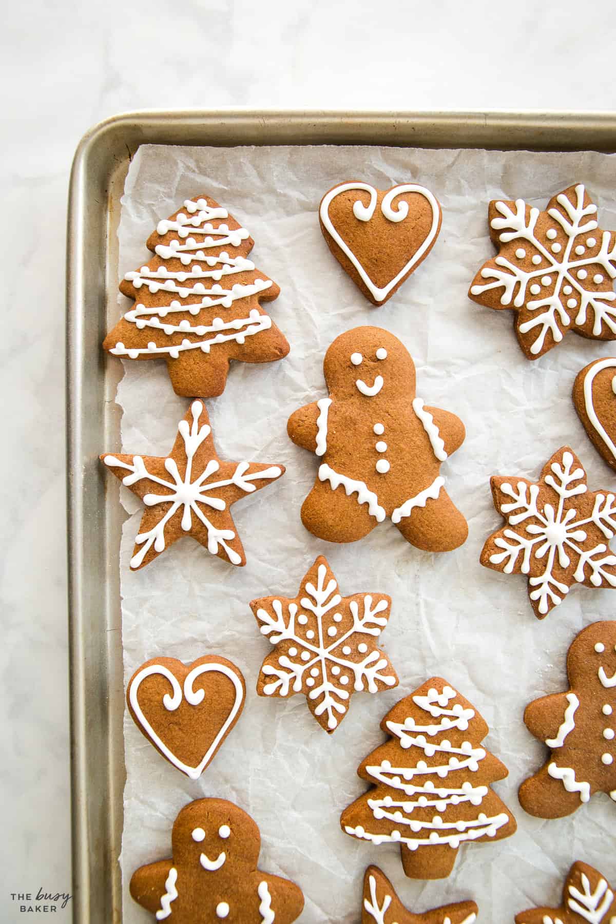 pan of christmas cookies