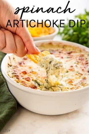Spinach Artichoke Dip - The Busy Baker