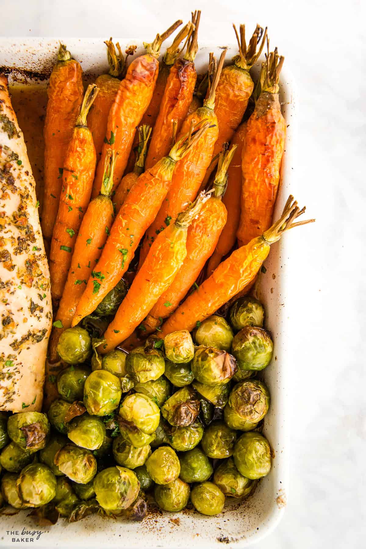 turkey dinner with roasted carrots