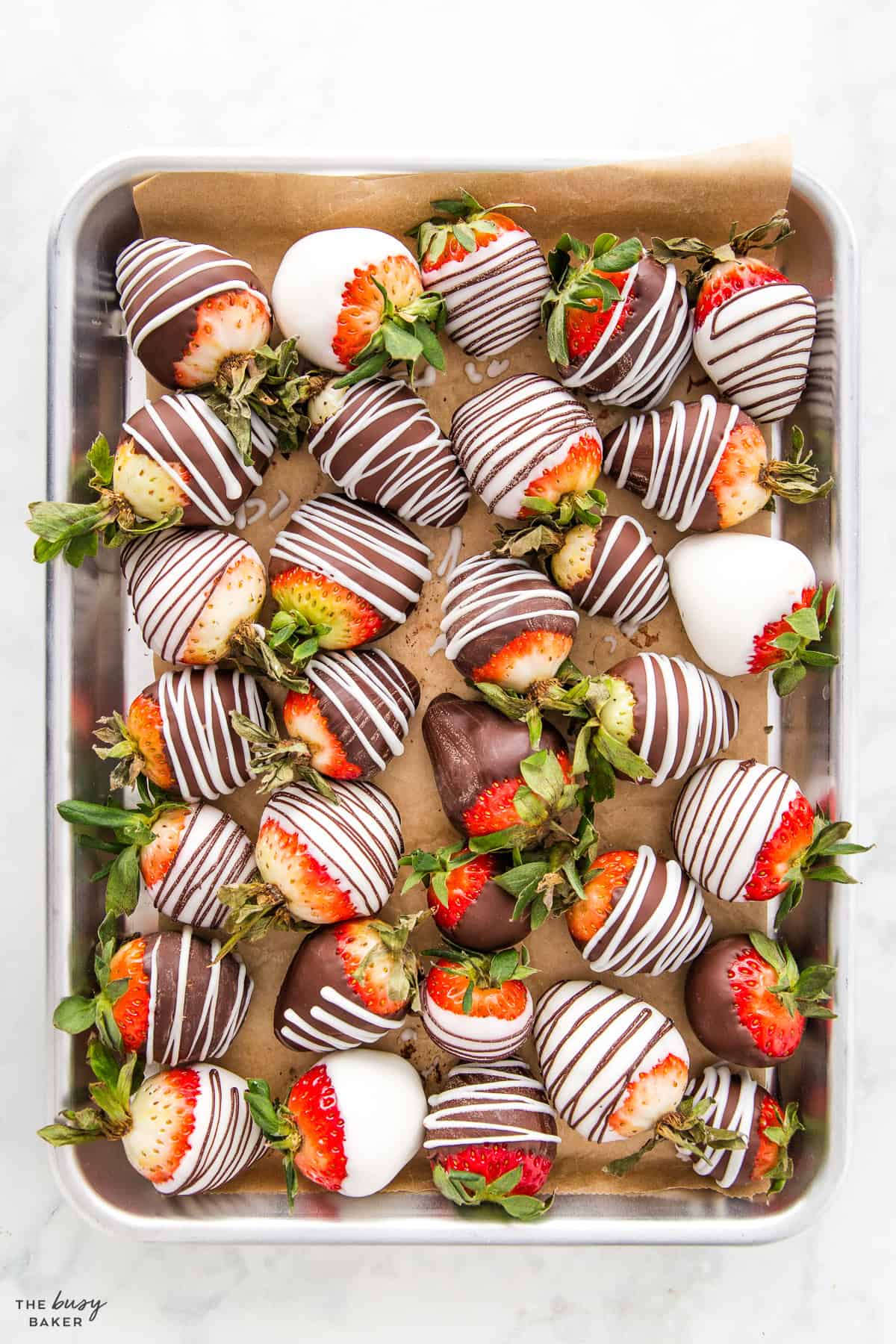 tray of chocolate covered strawberries