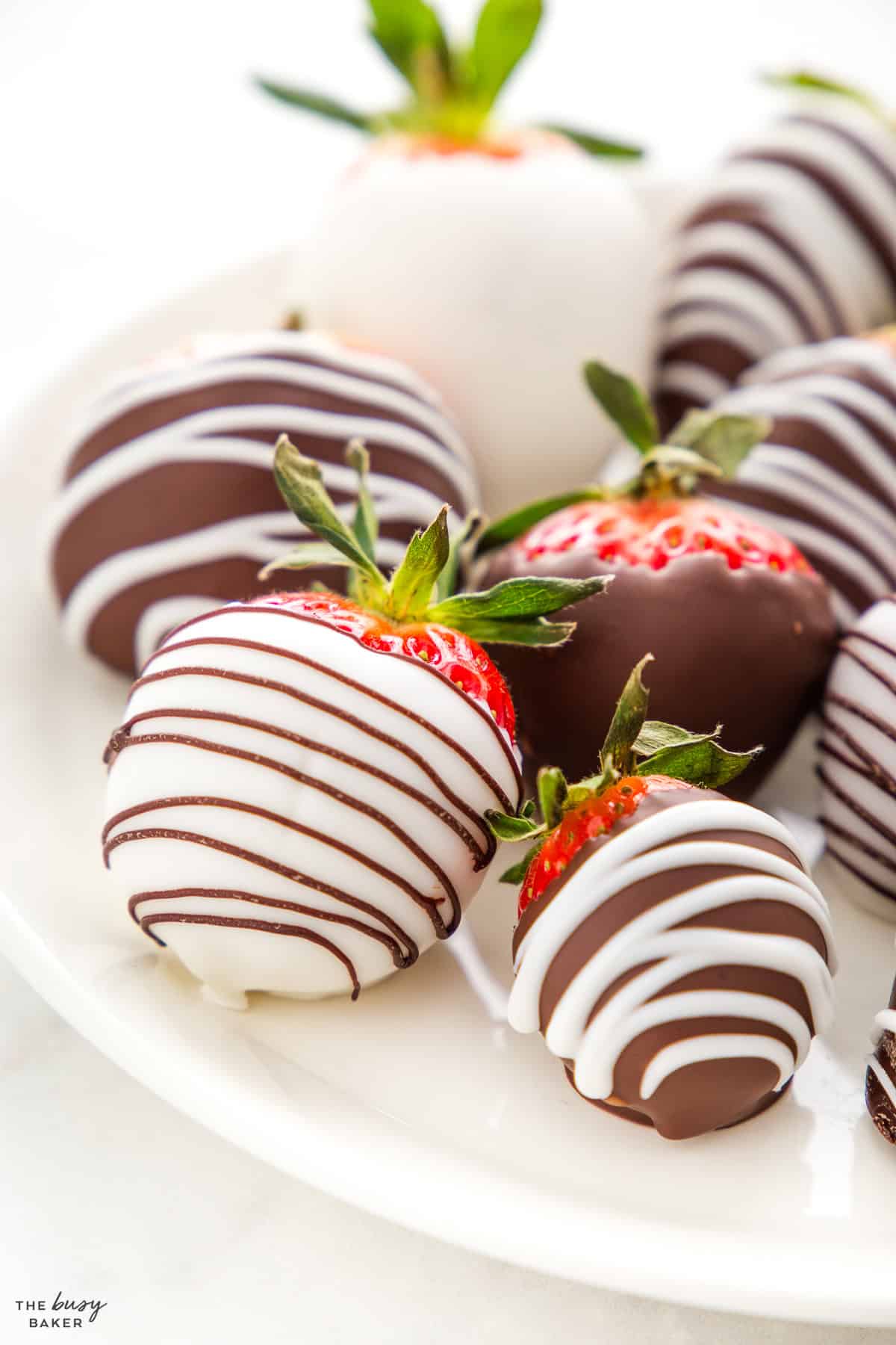 white chocolate dipped strawberries