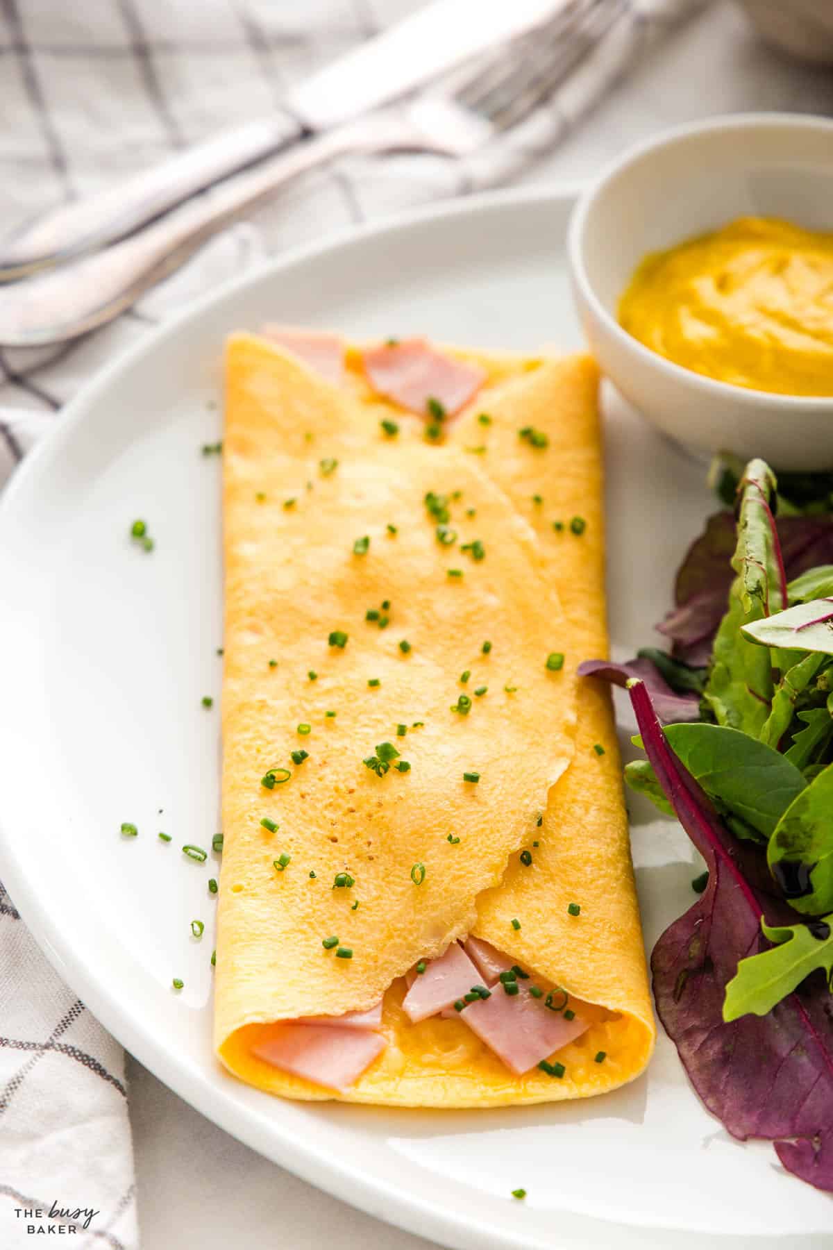 french omelette recipe with ham and cheese