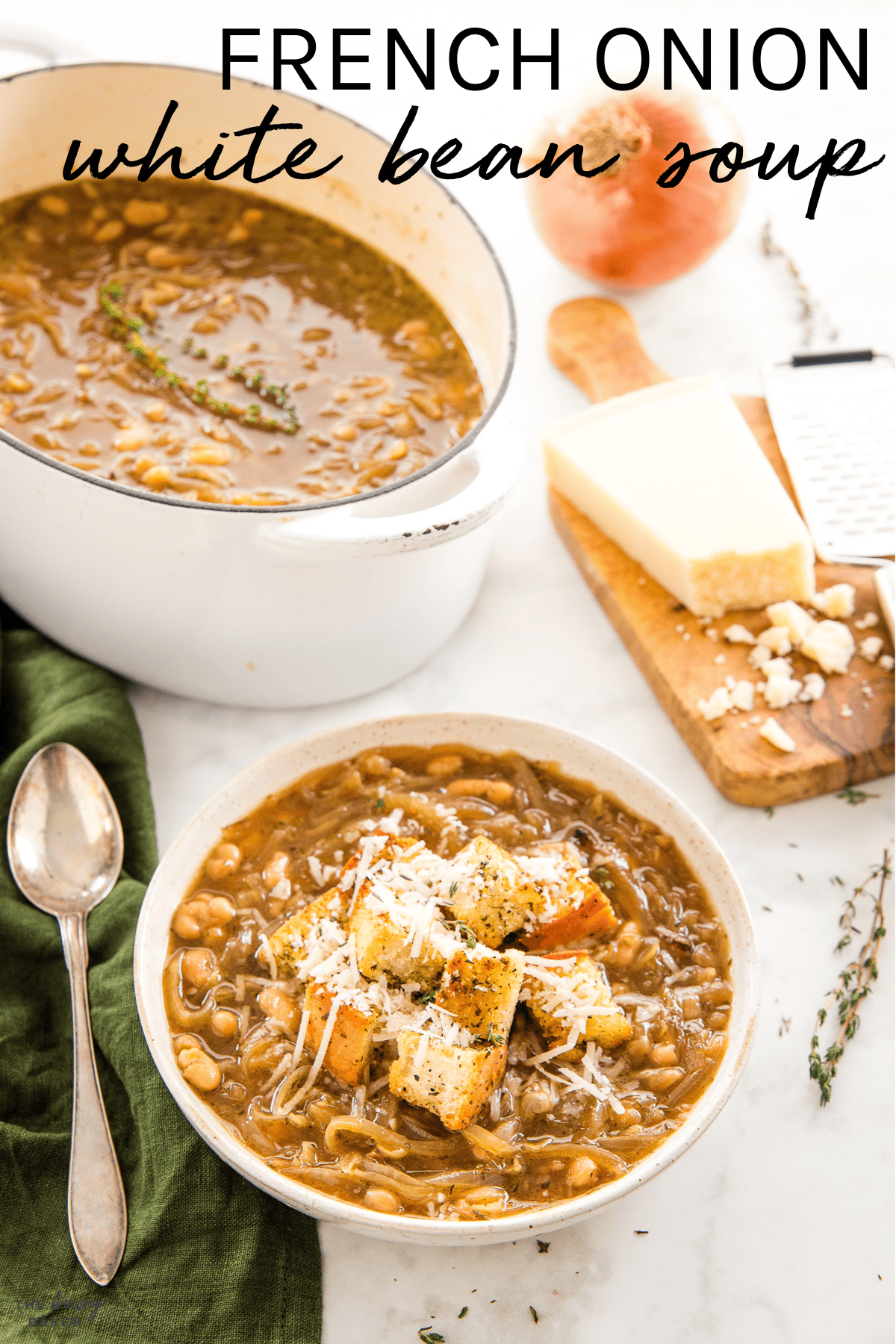 French Onion White Bean Soup Recipe