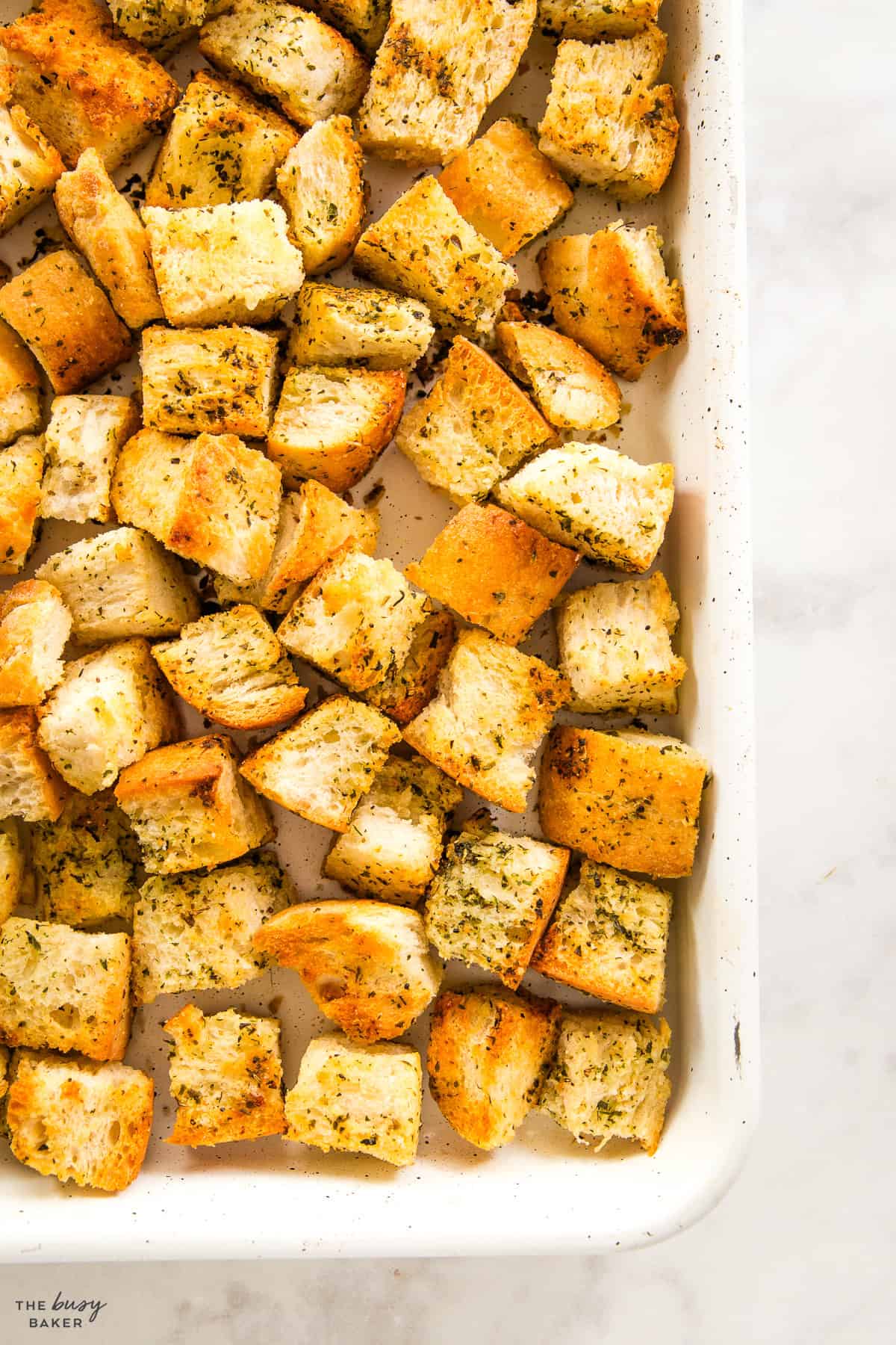 crusty bread for topping salads and soups