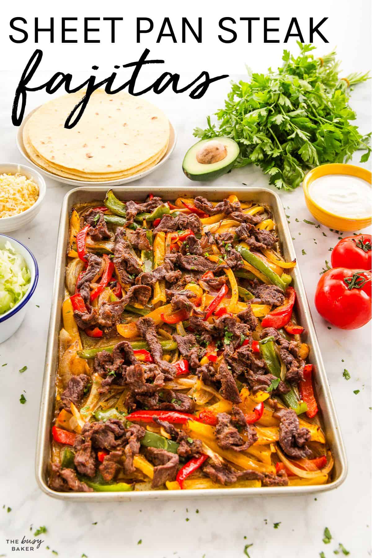 sheet pan steak fajitas recipe