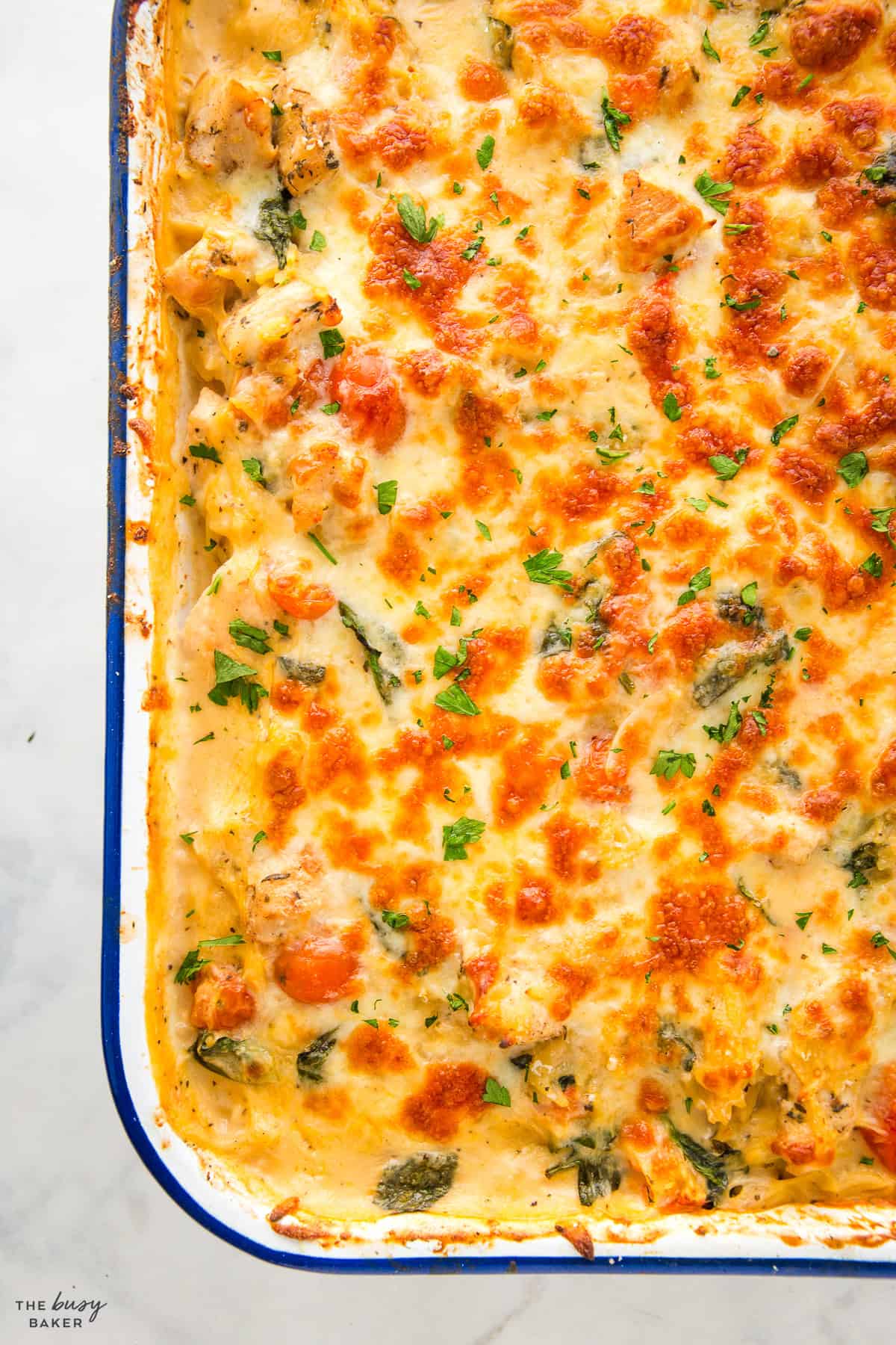 chicken orzo pasta bake recipe