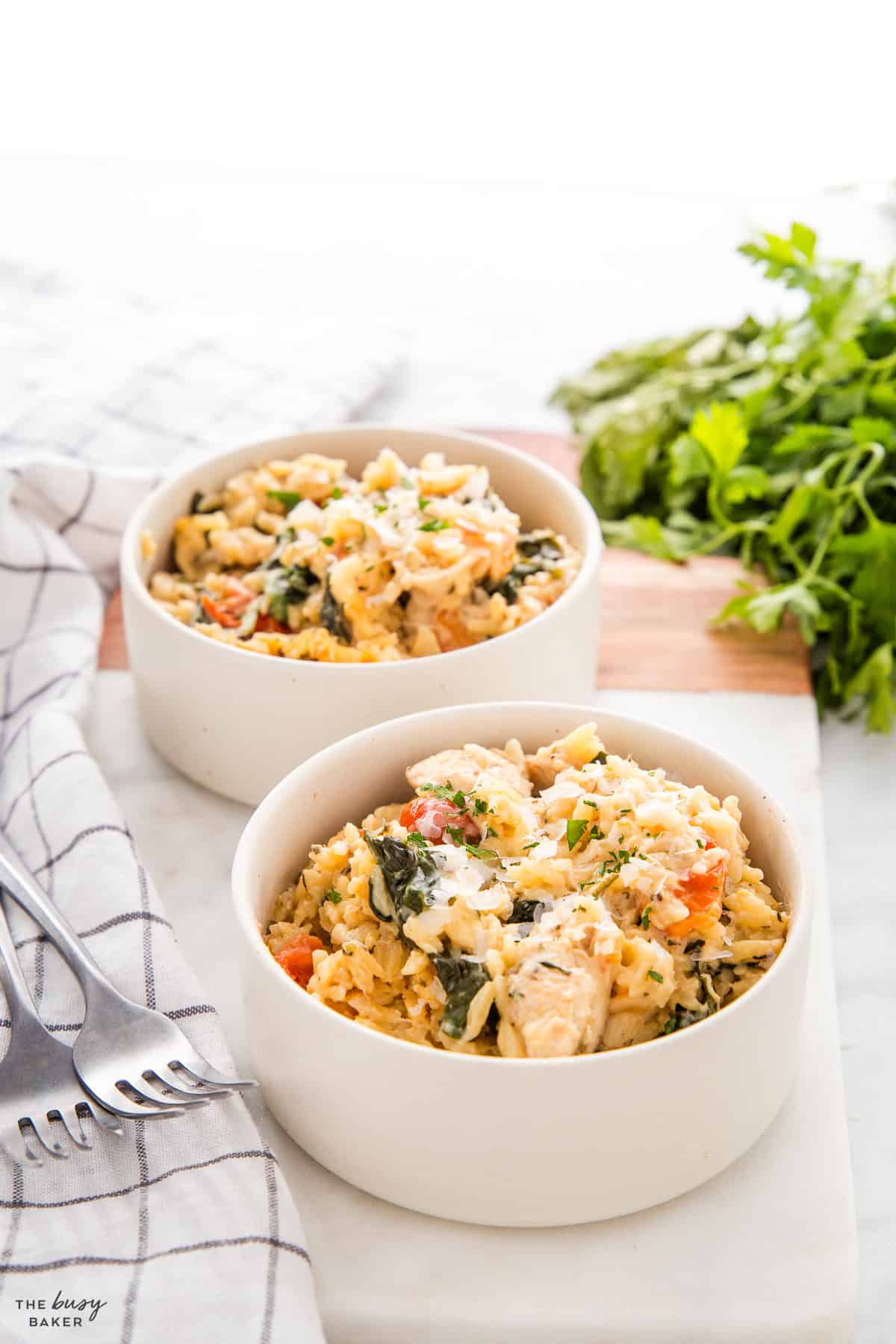 chicken orzo pasta bake recipe