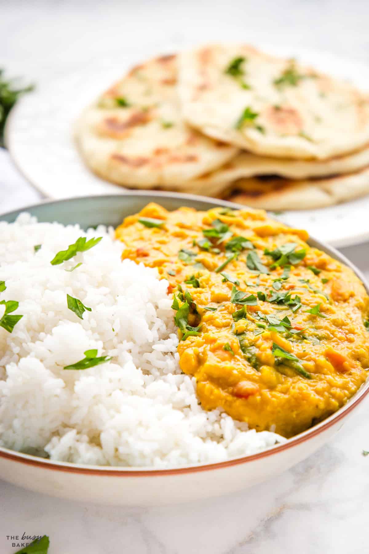creamy coconut lentil curry