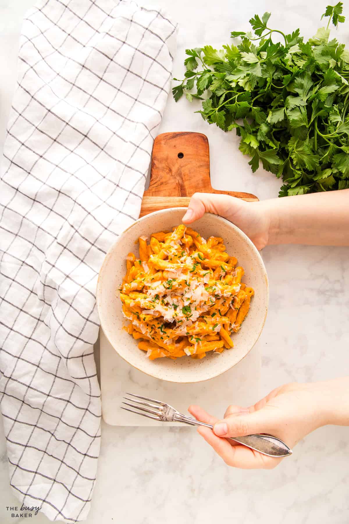 bowl of protein pasta