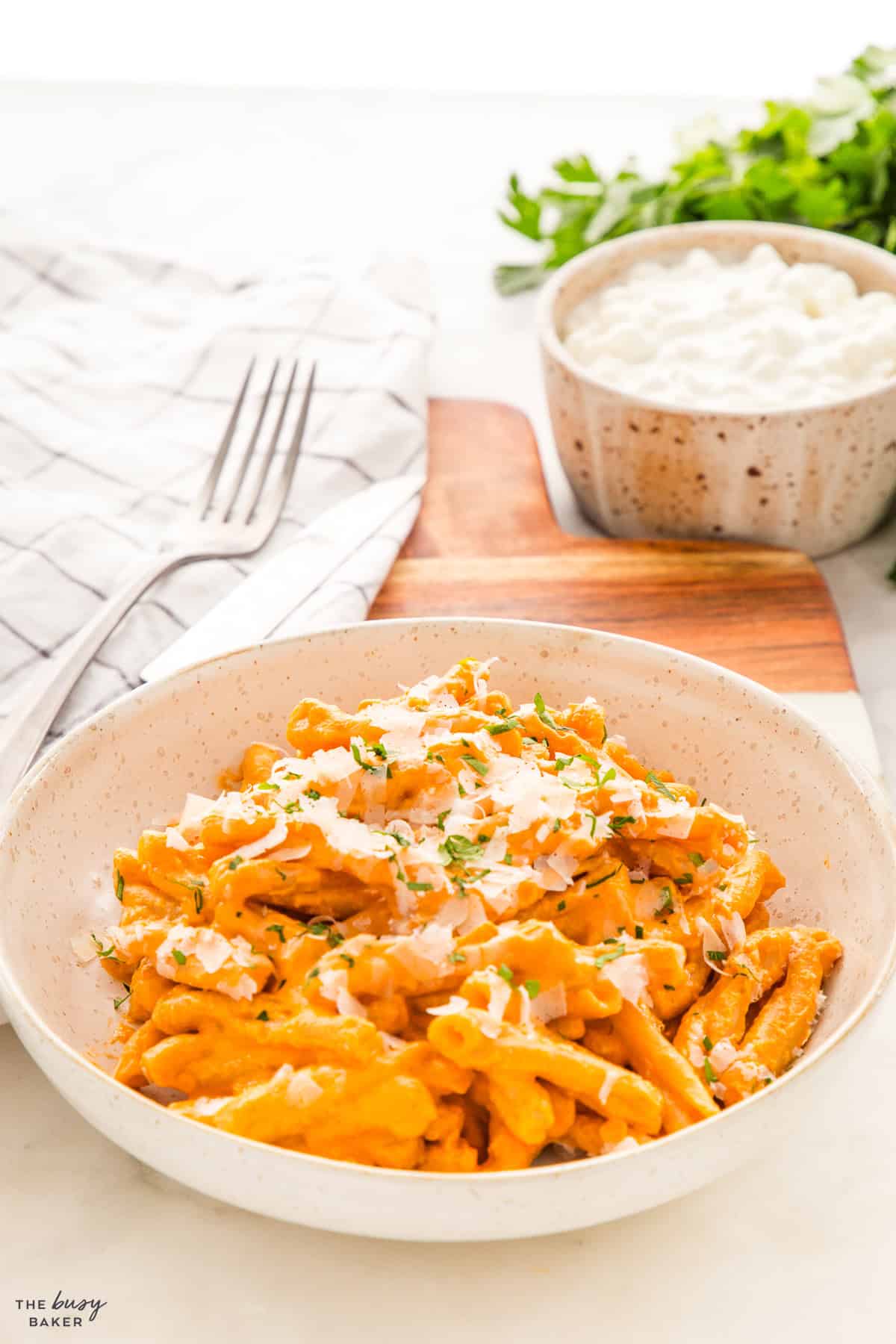 high protein pasta sauce with parmesan cheese