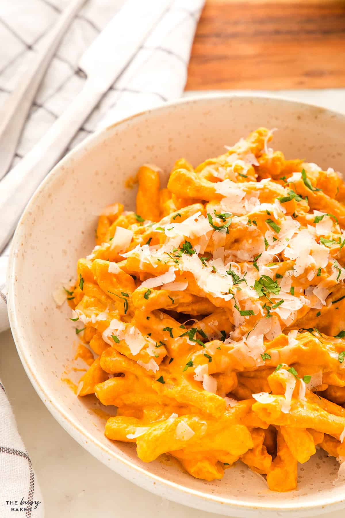 penne with rose sauce
